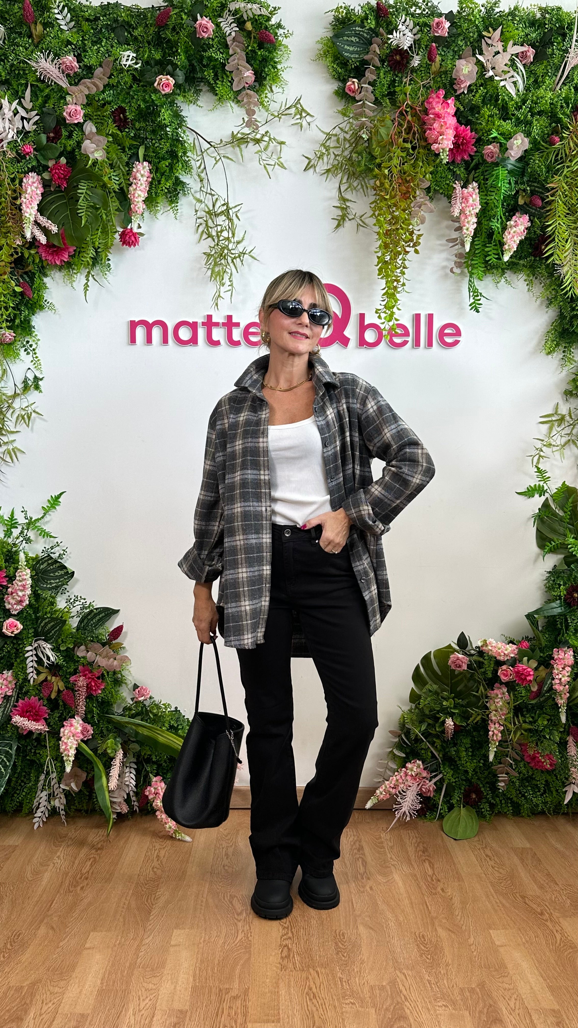 Camicia Check Forest grigio