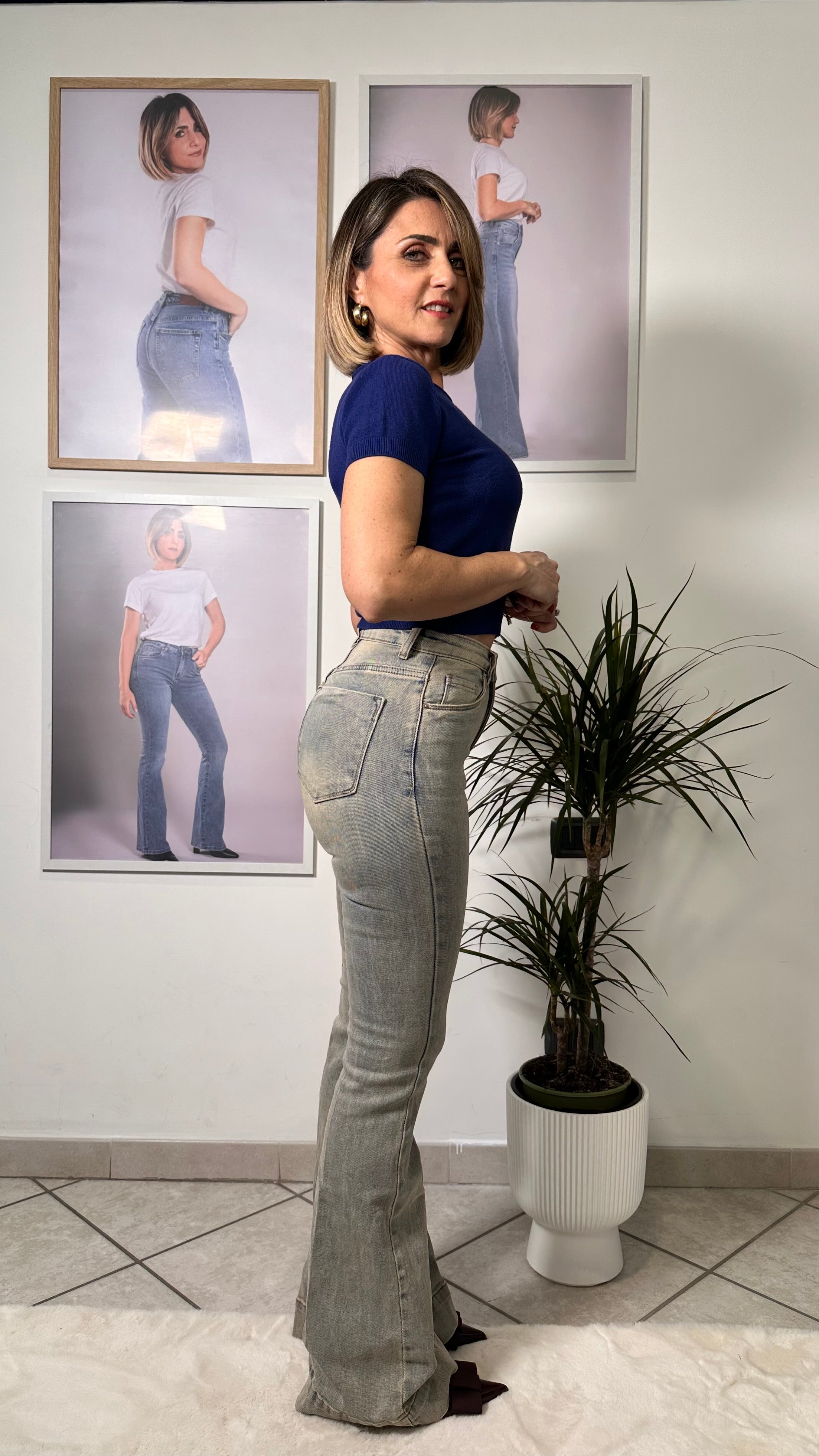 Jeans Angel -5 Kg  French Fit Sabbiato
