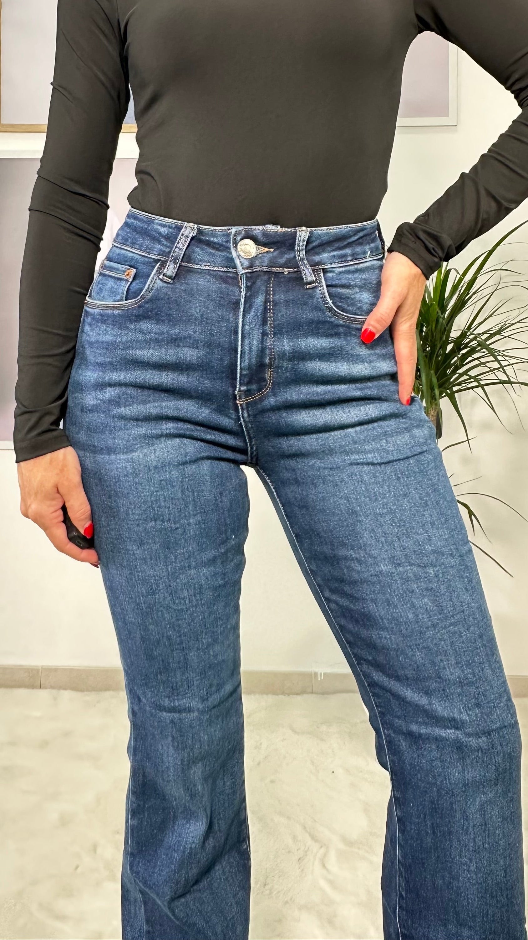Jeans Angel -5 kg denim medio