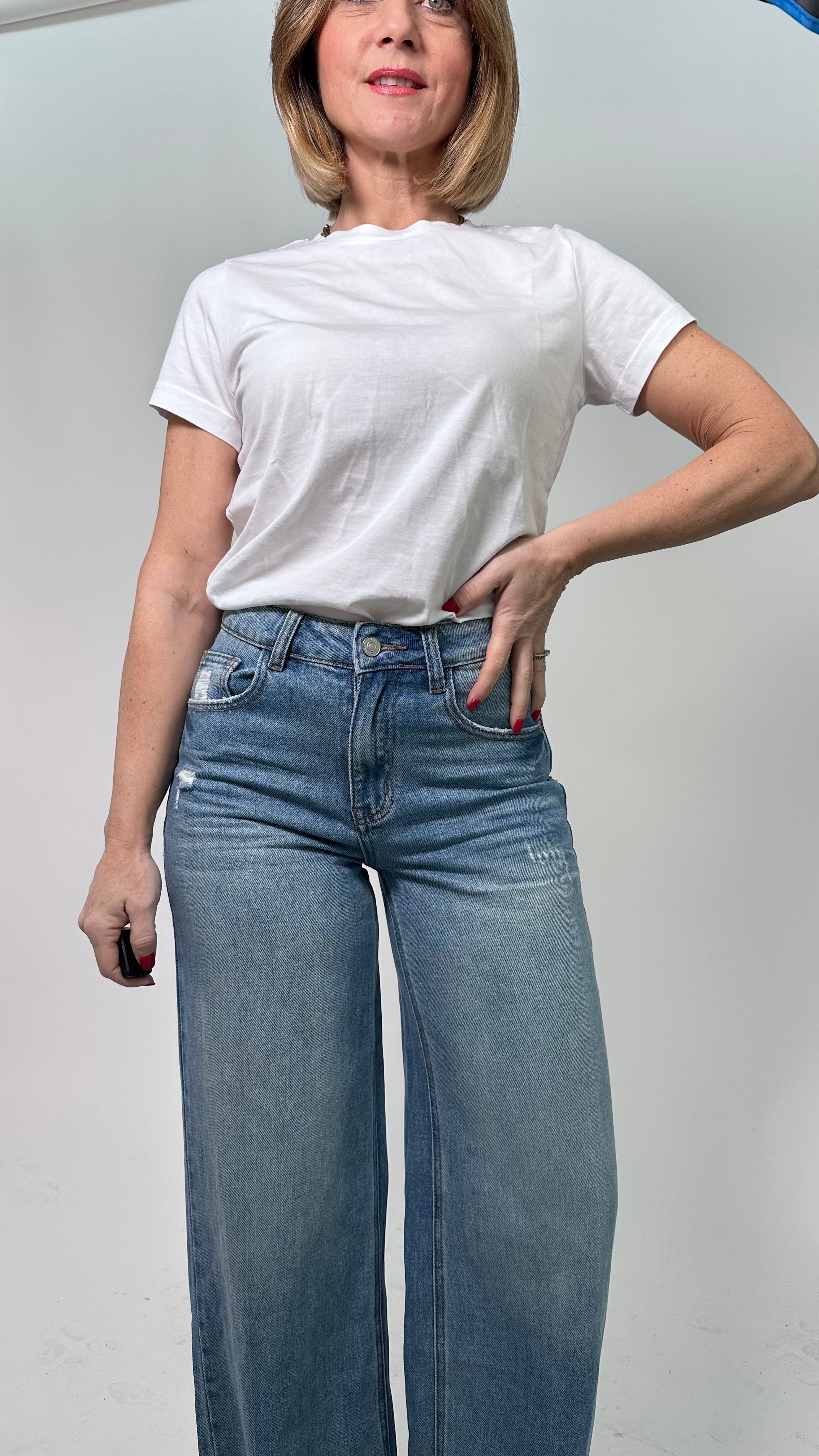 Jeans Palazzo Effetto Lift