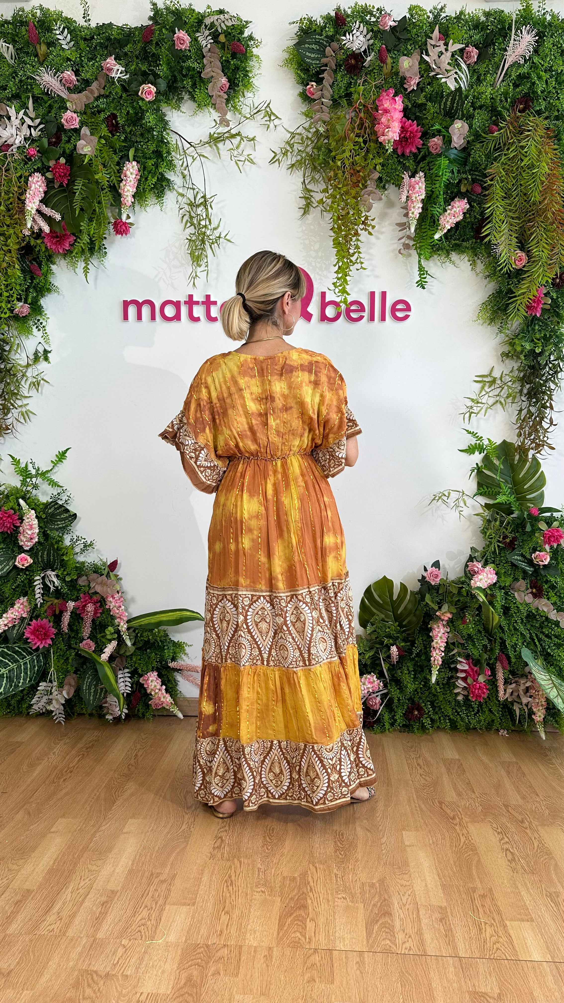 Caftano Boho giallo