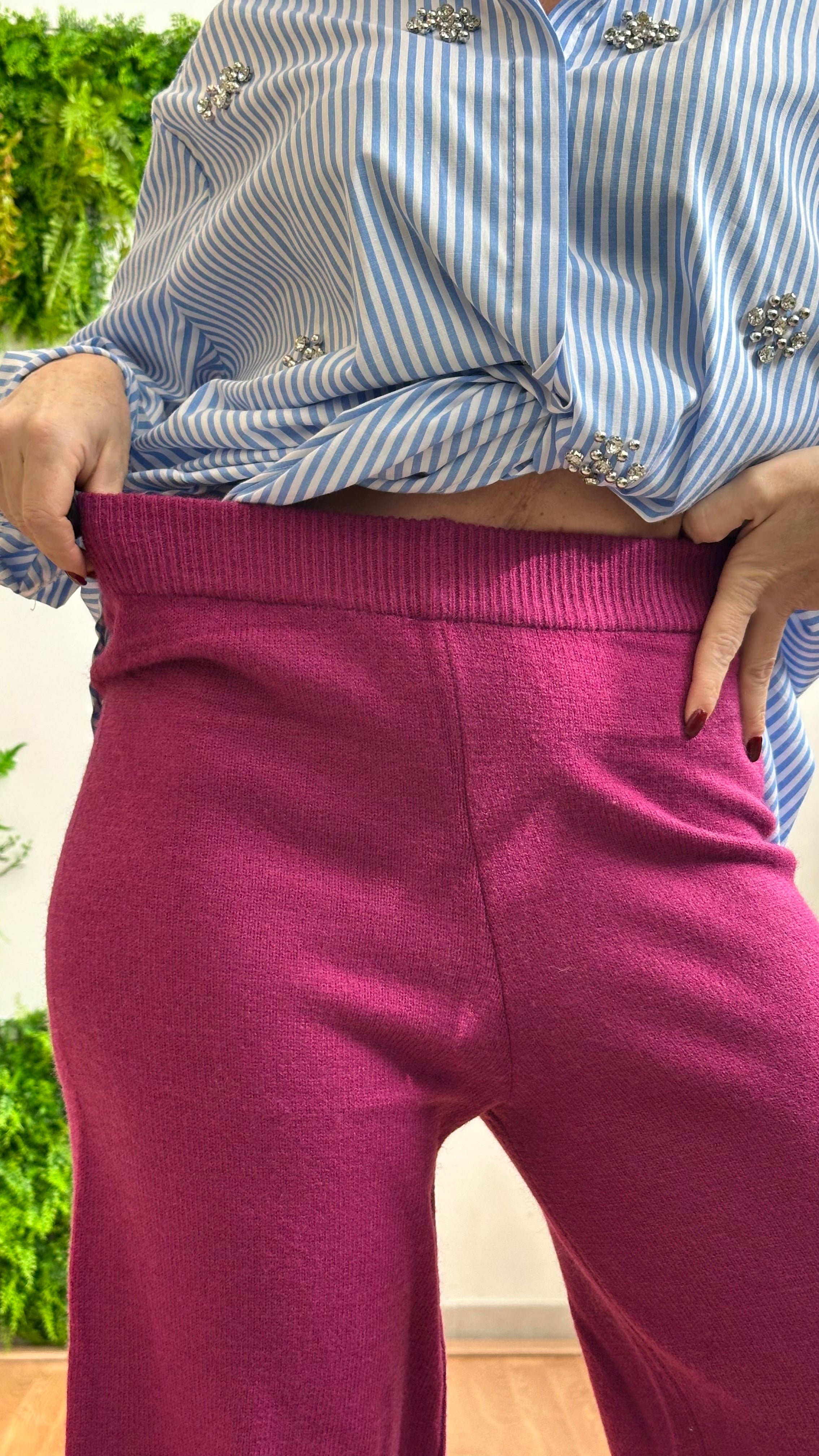 Pantaloni in maglia