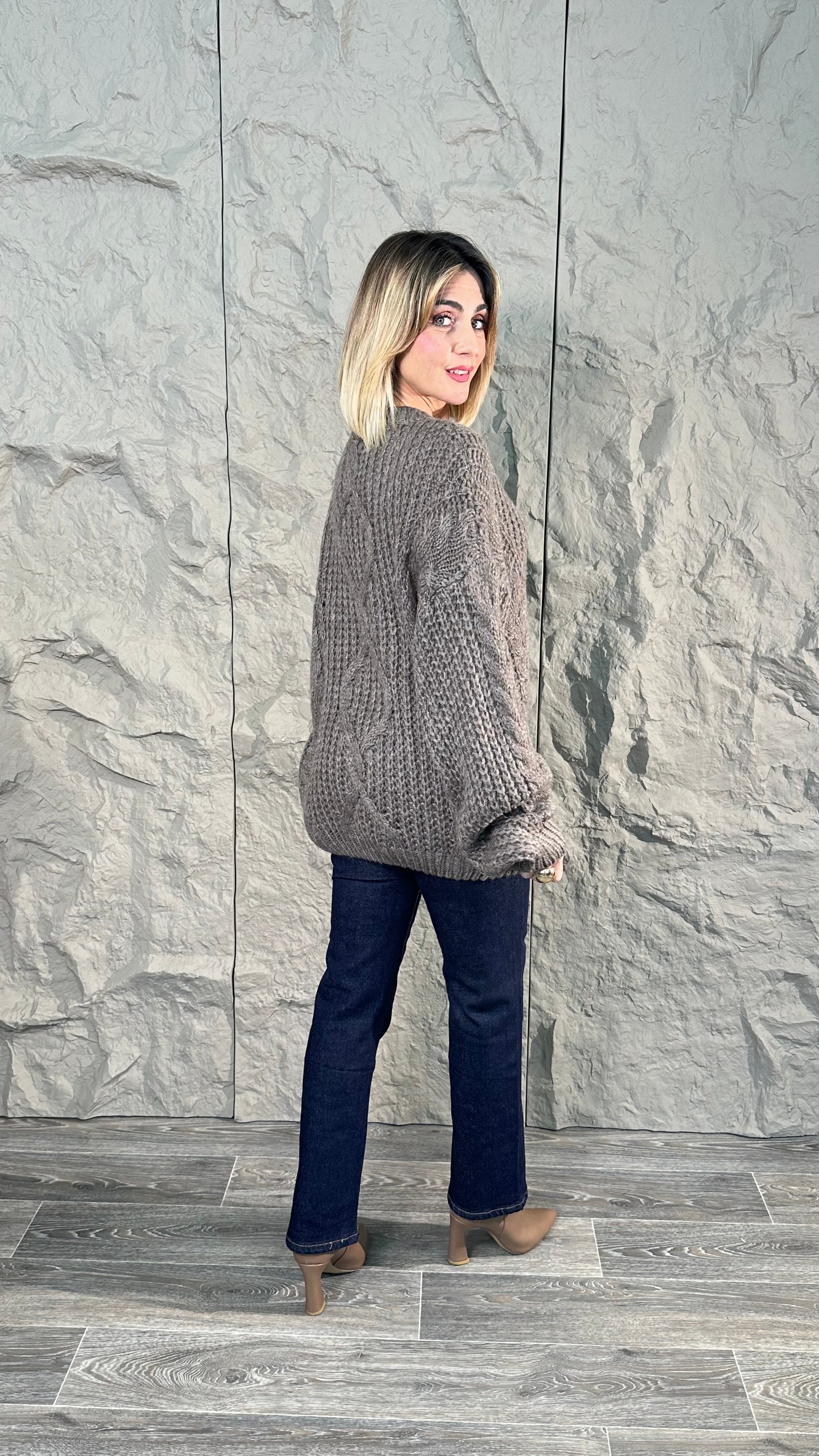 Pull Treccia Tortora