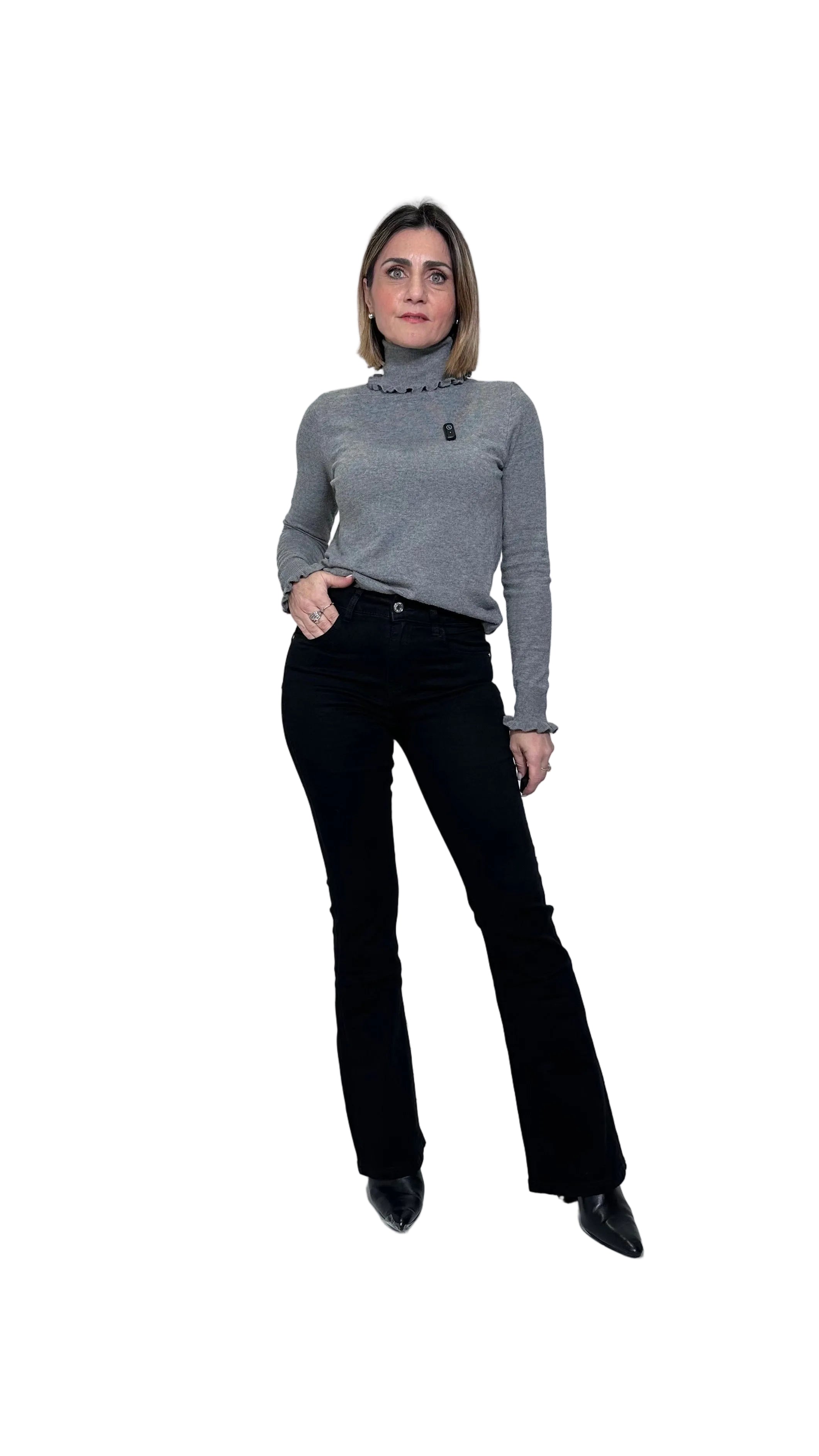 Jeans Zampa push up Nero