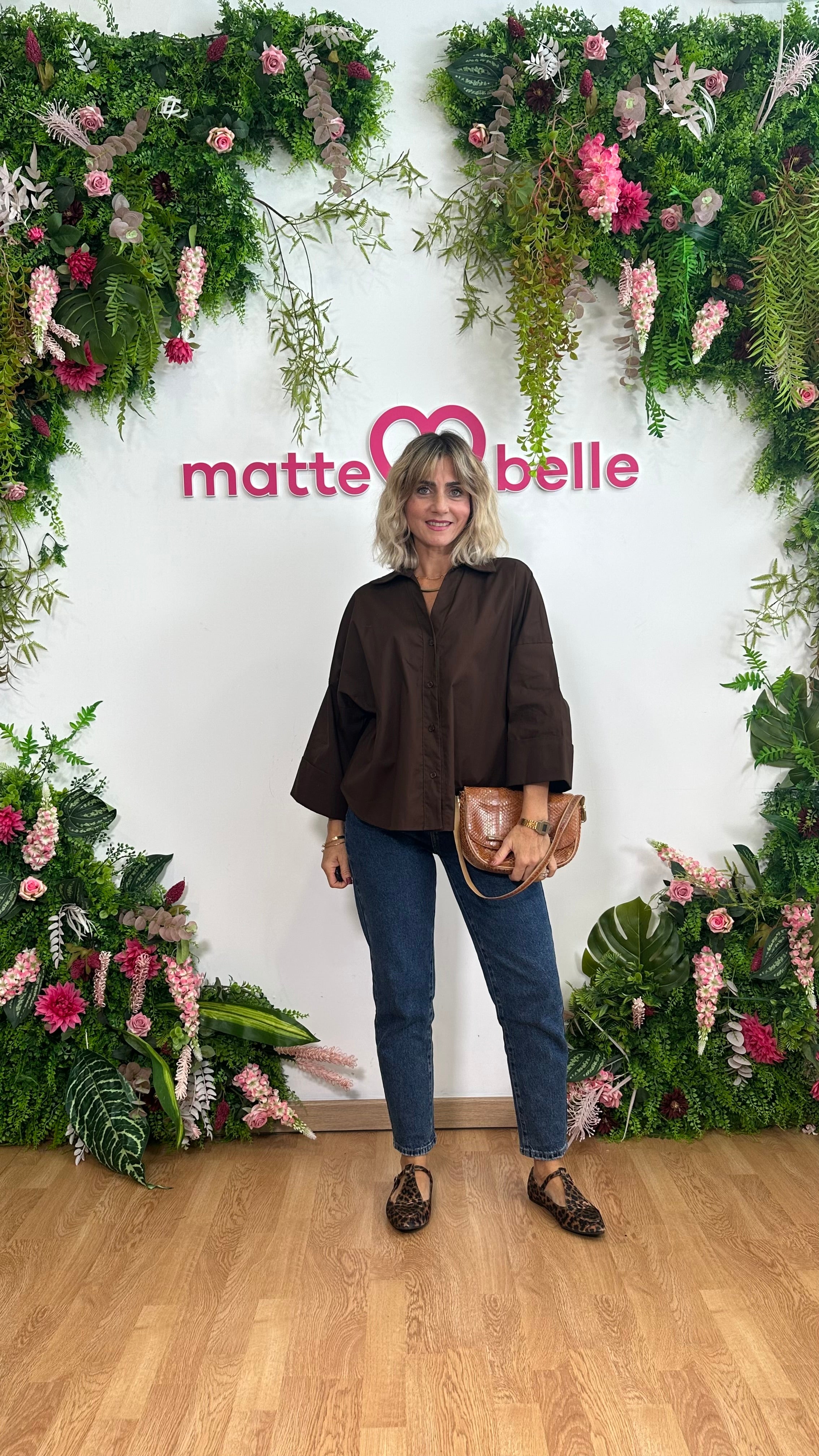 Camicia Perla marrone