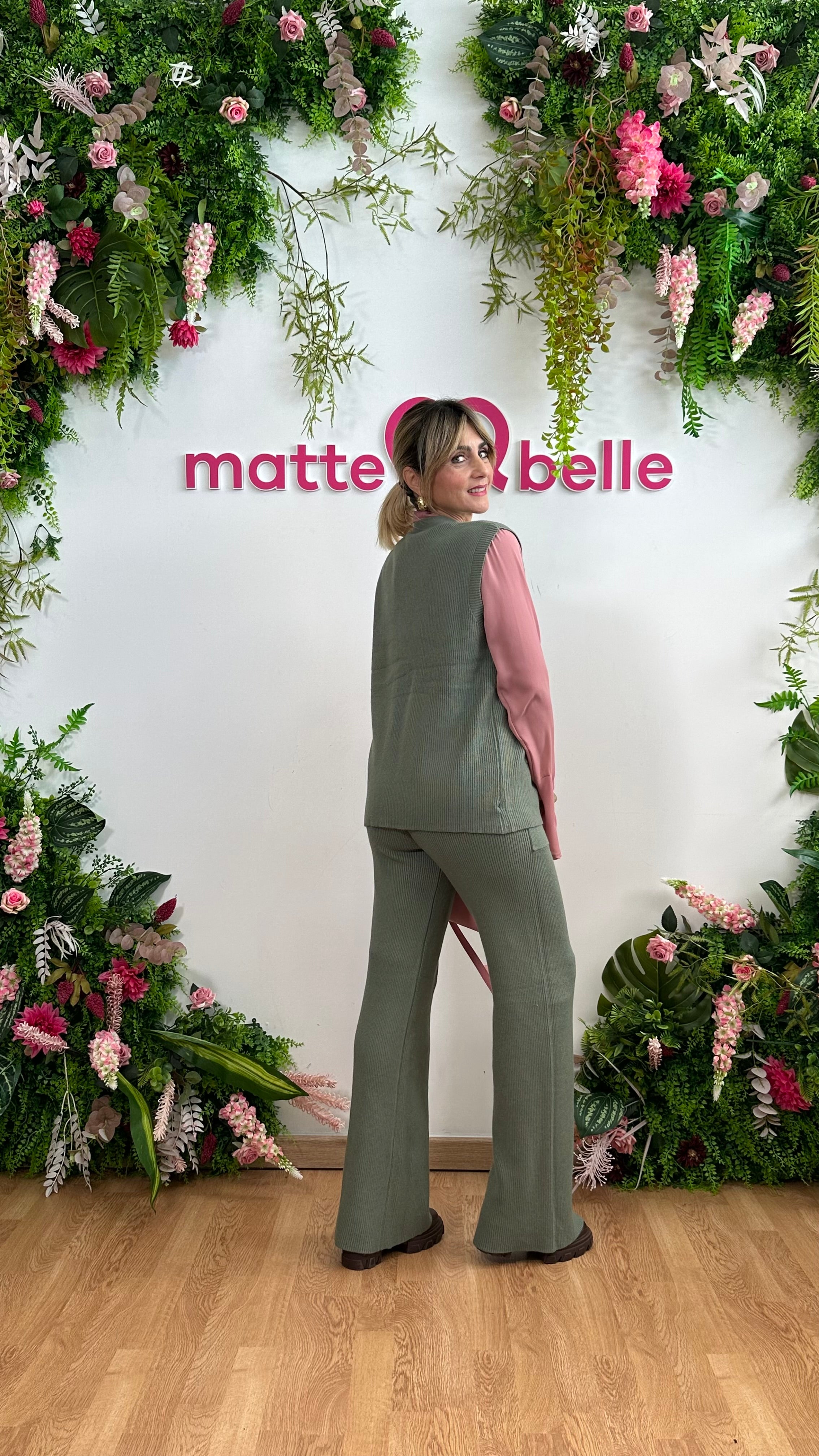 Coordinato Costine Chic Verde Salvia