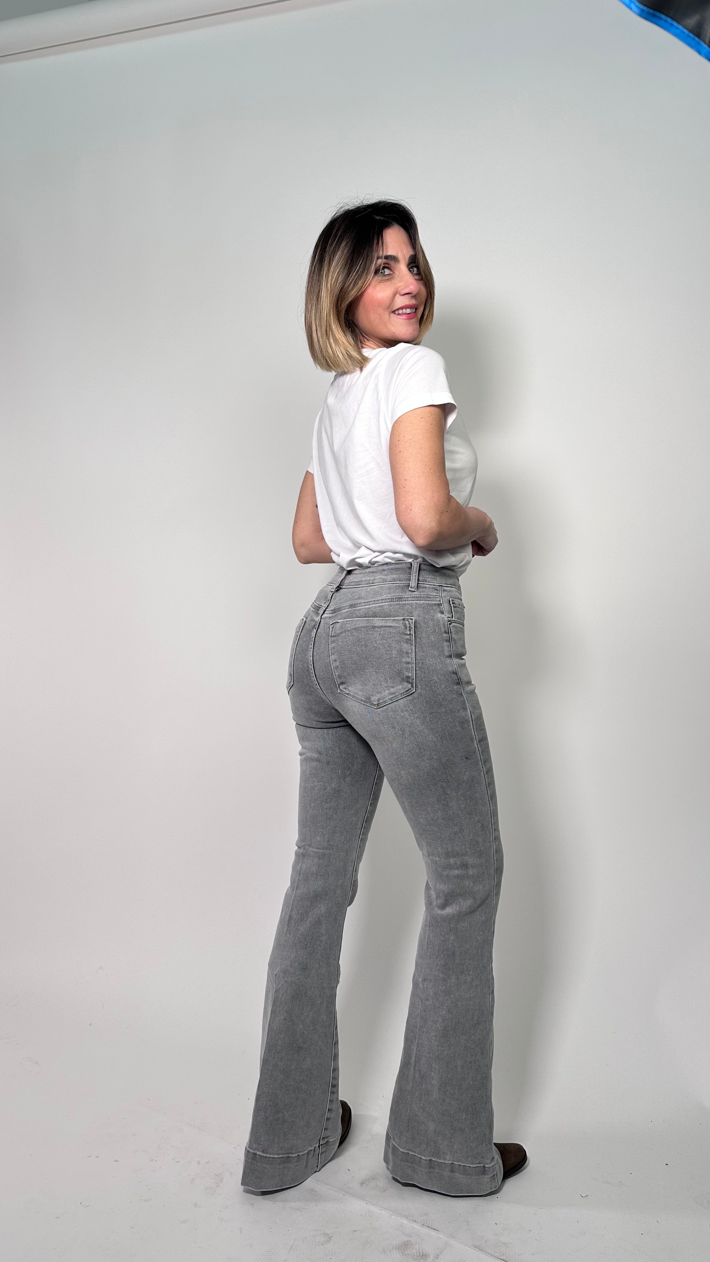 Jeans Angel -5 kg grigio