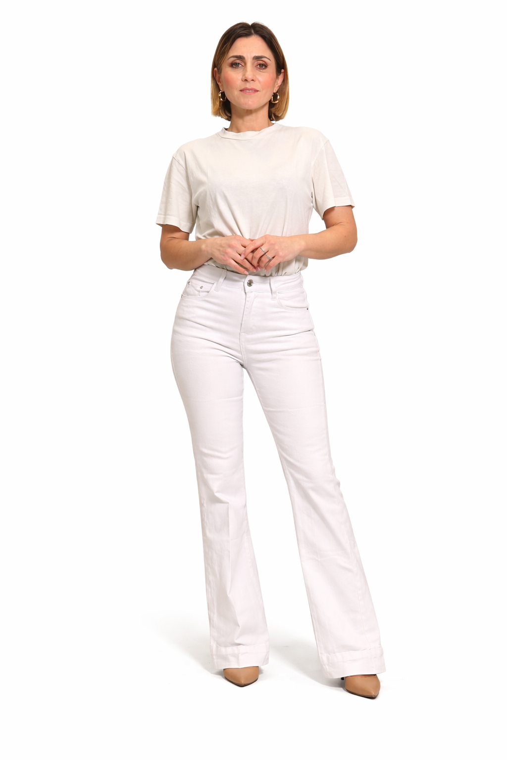 Jeans Angel -5 kg Bianco