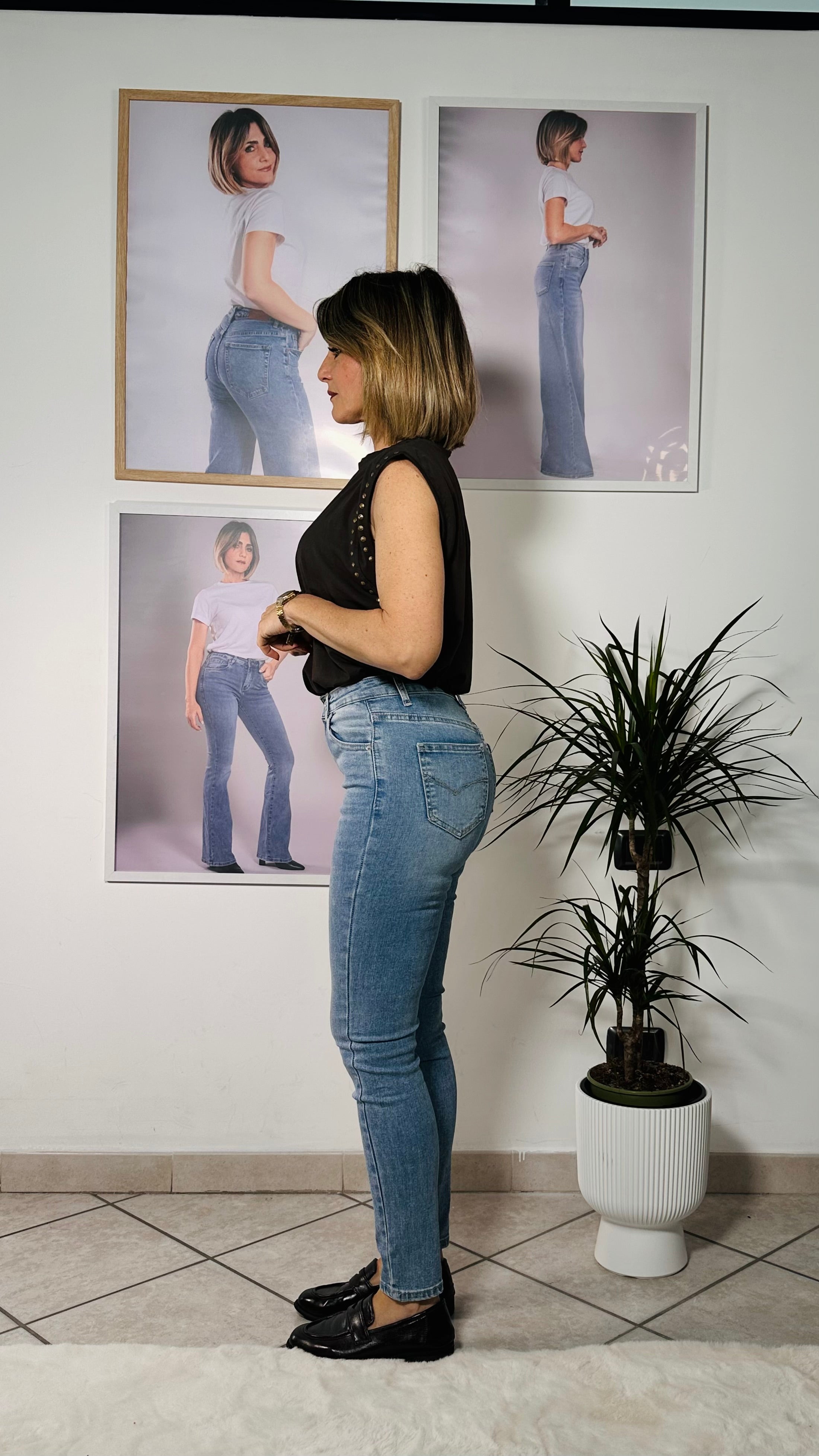 Jeans Skinny denim chiaro