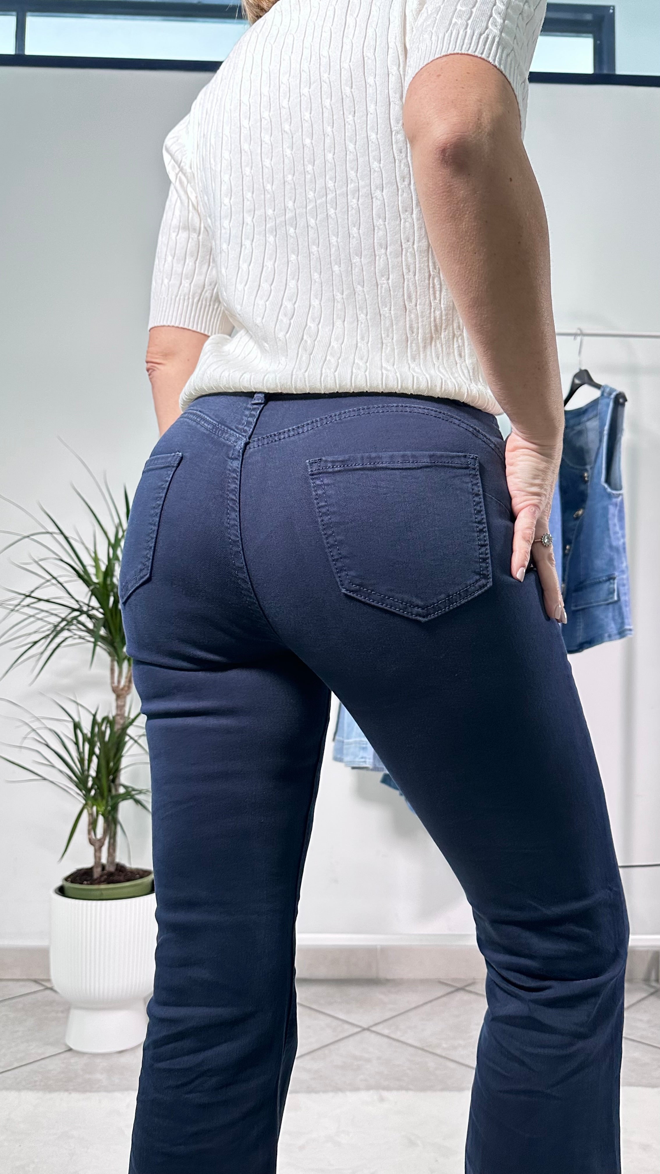 Jeans Zampa Push Up blu