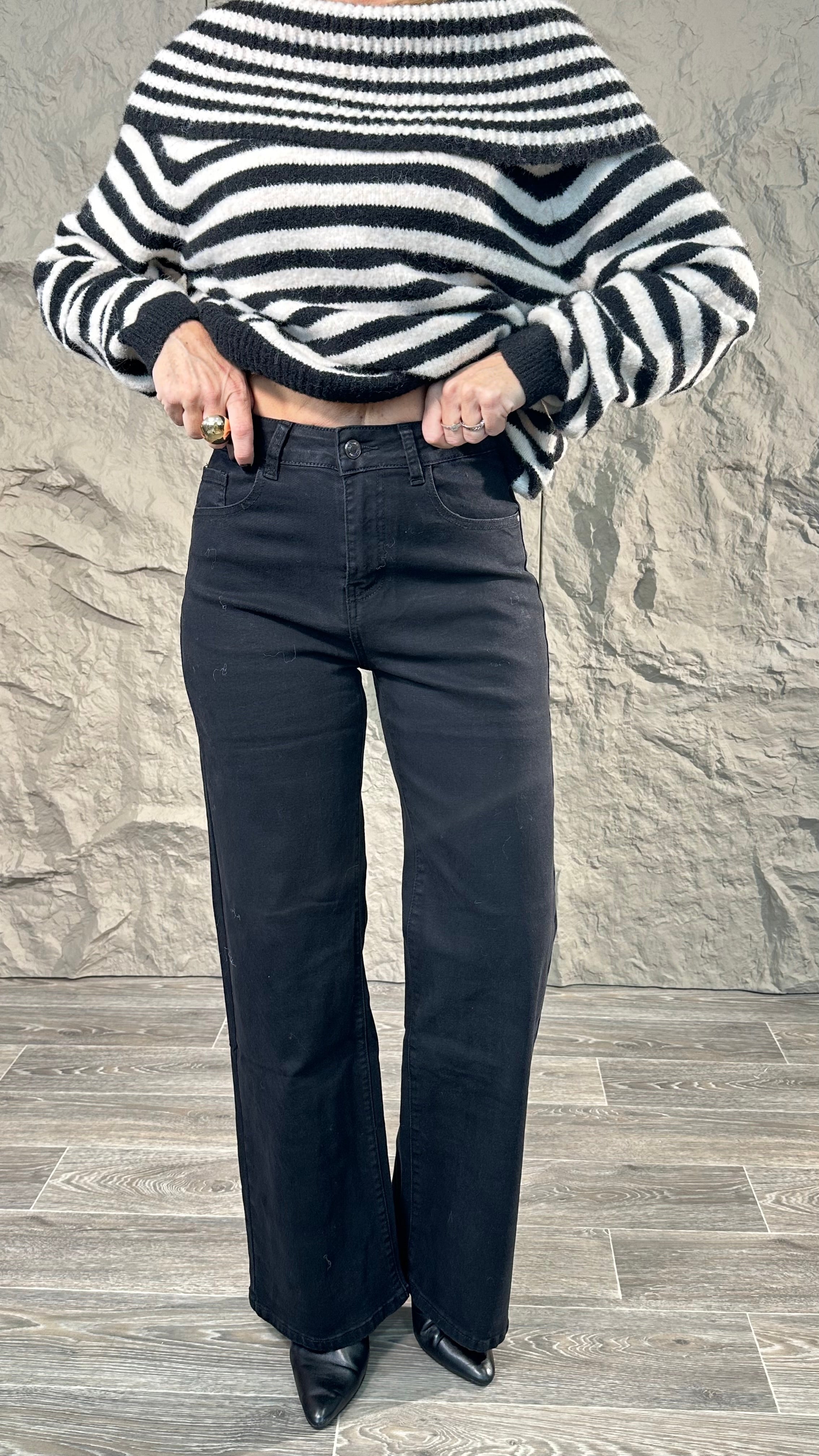 Jeans Wide leg nero