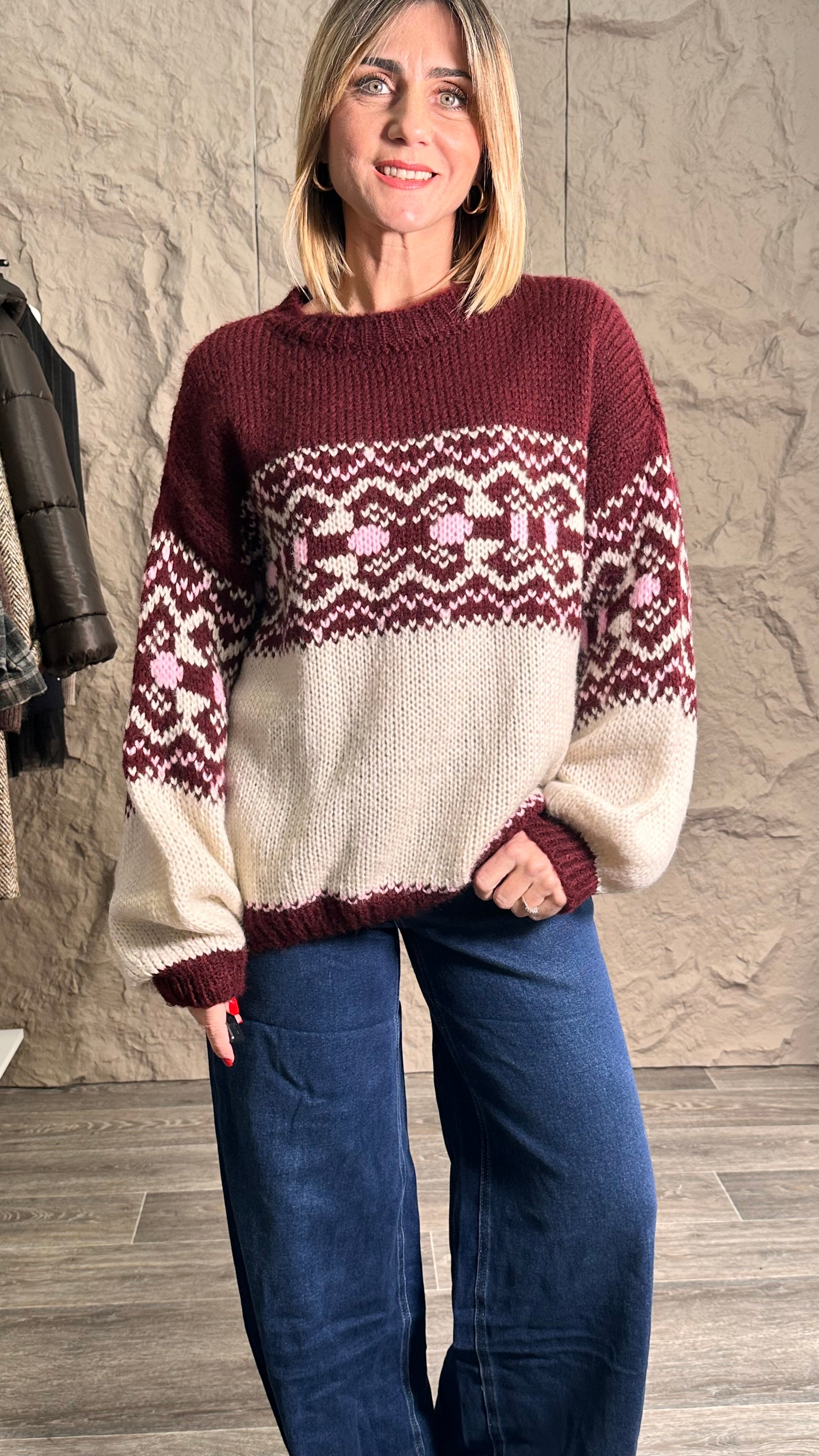 Maglione Artic Bordeaux