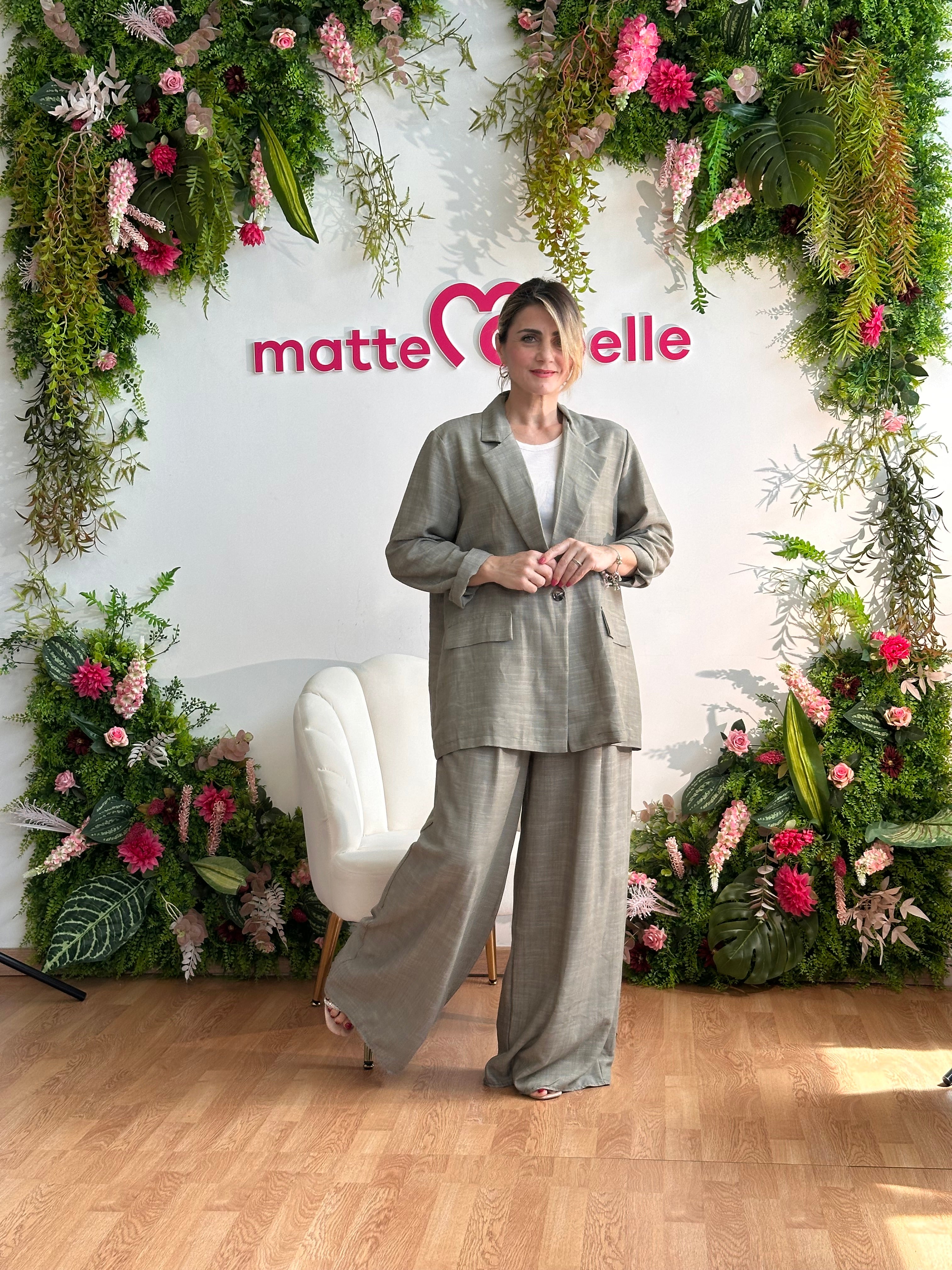 Tailleur Jazzy curvy Verde militare