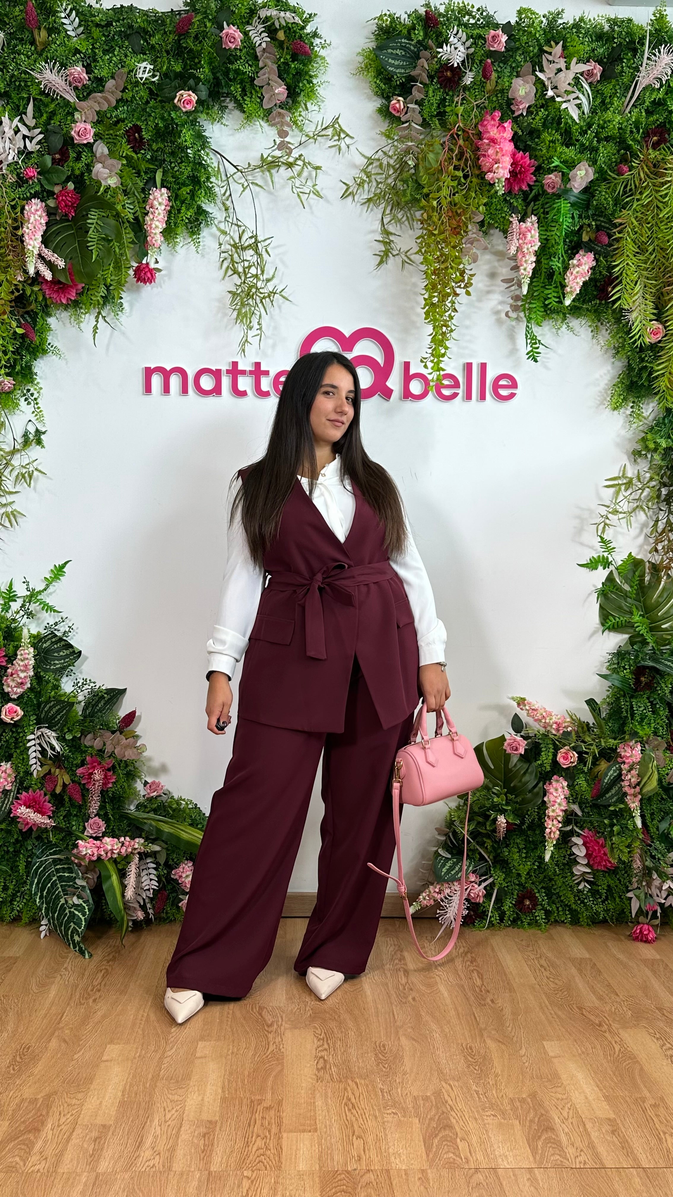 Tailleur Eterna  bordeaux