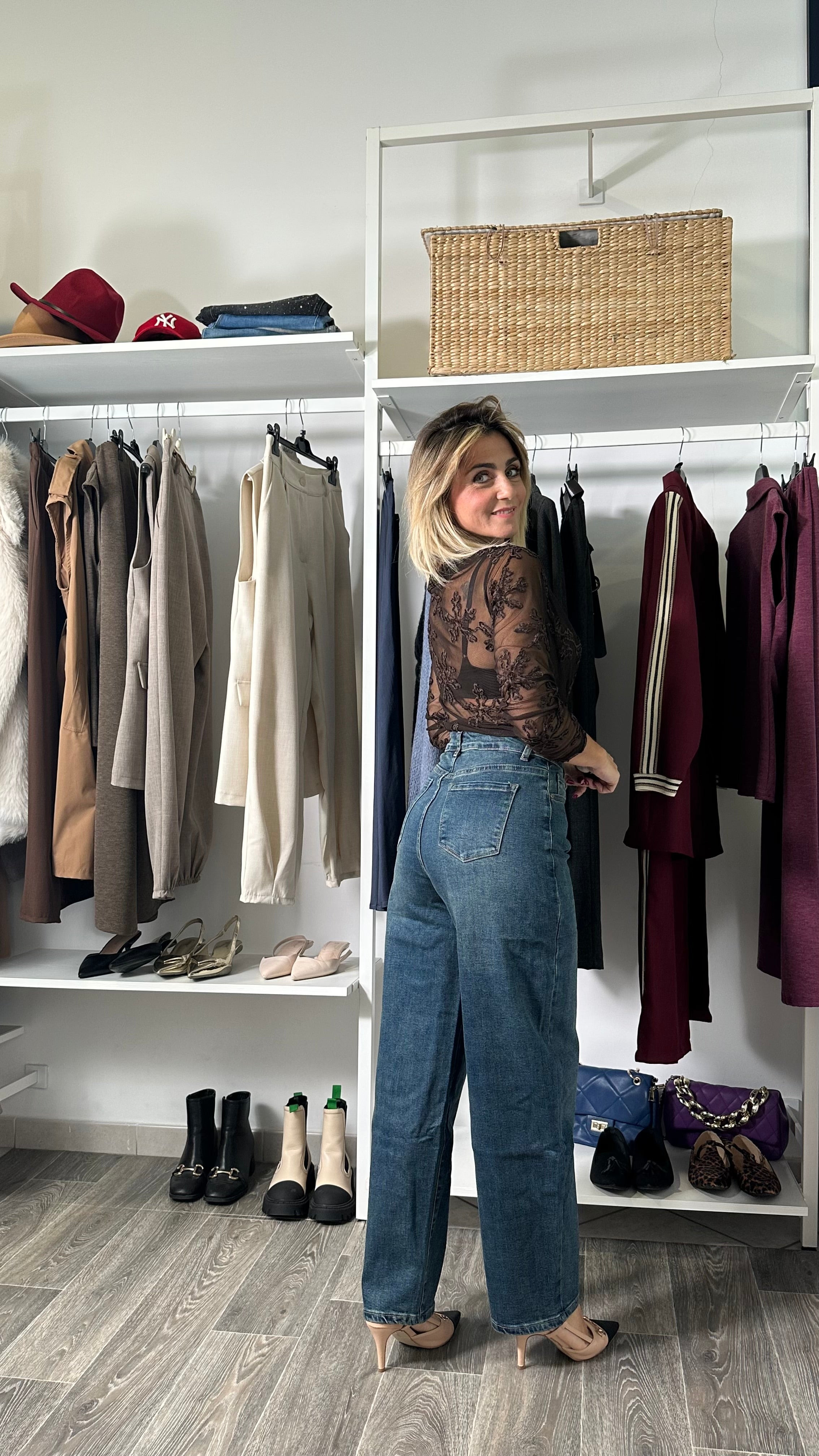 Jeans Barrel sabbiato