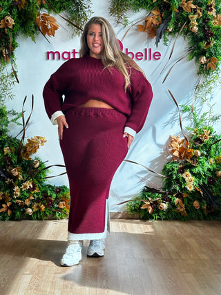 Coordinato in maglia Clotilde Curvy