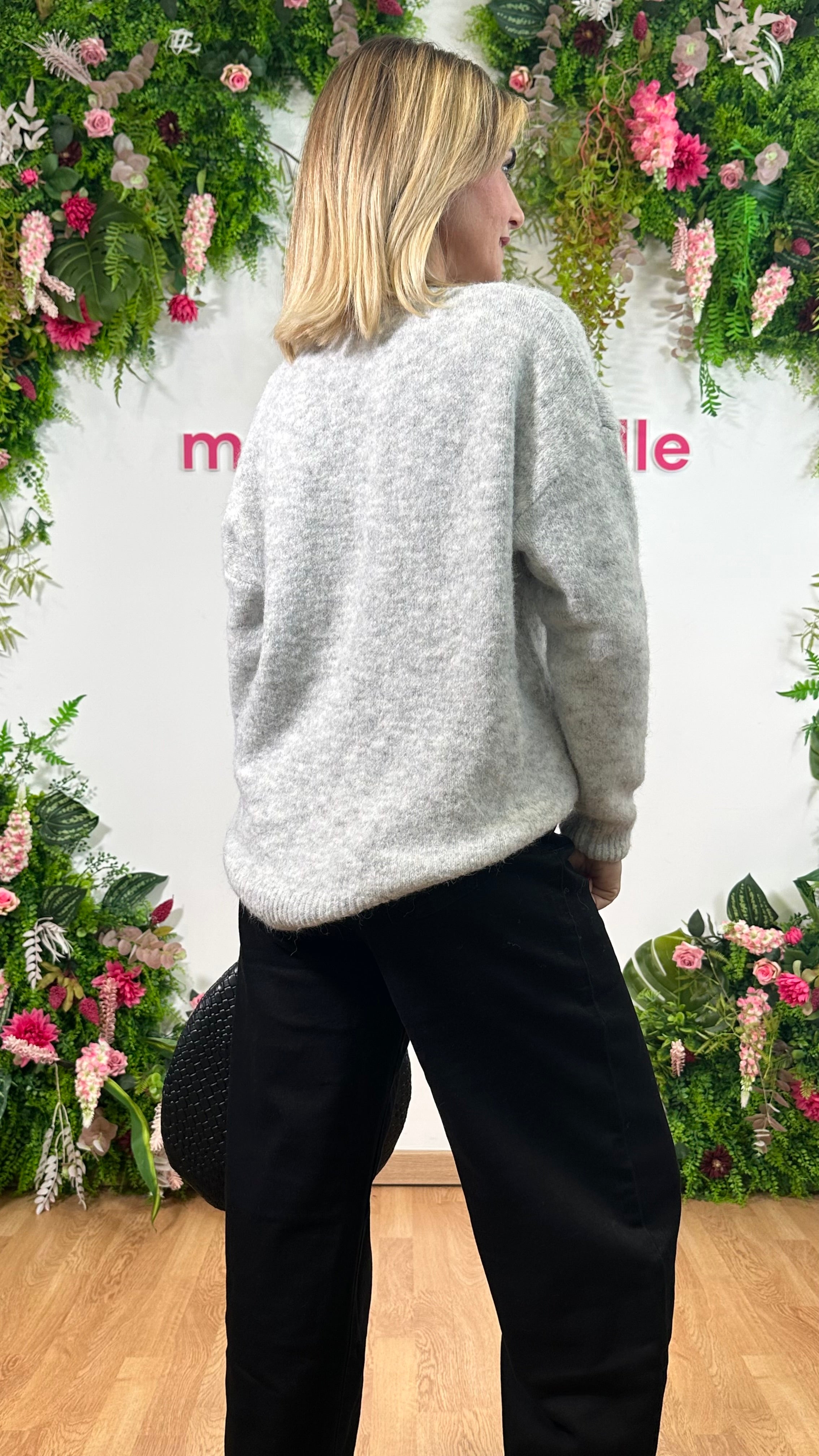 Pull Fiore Paillettes Ghiaccio