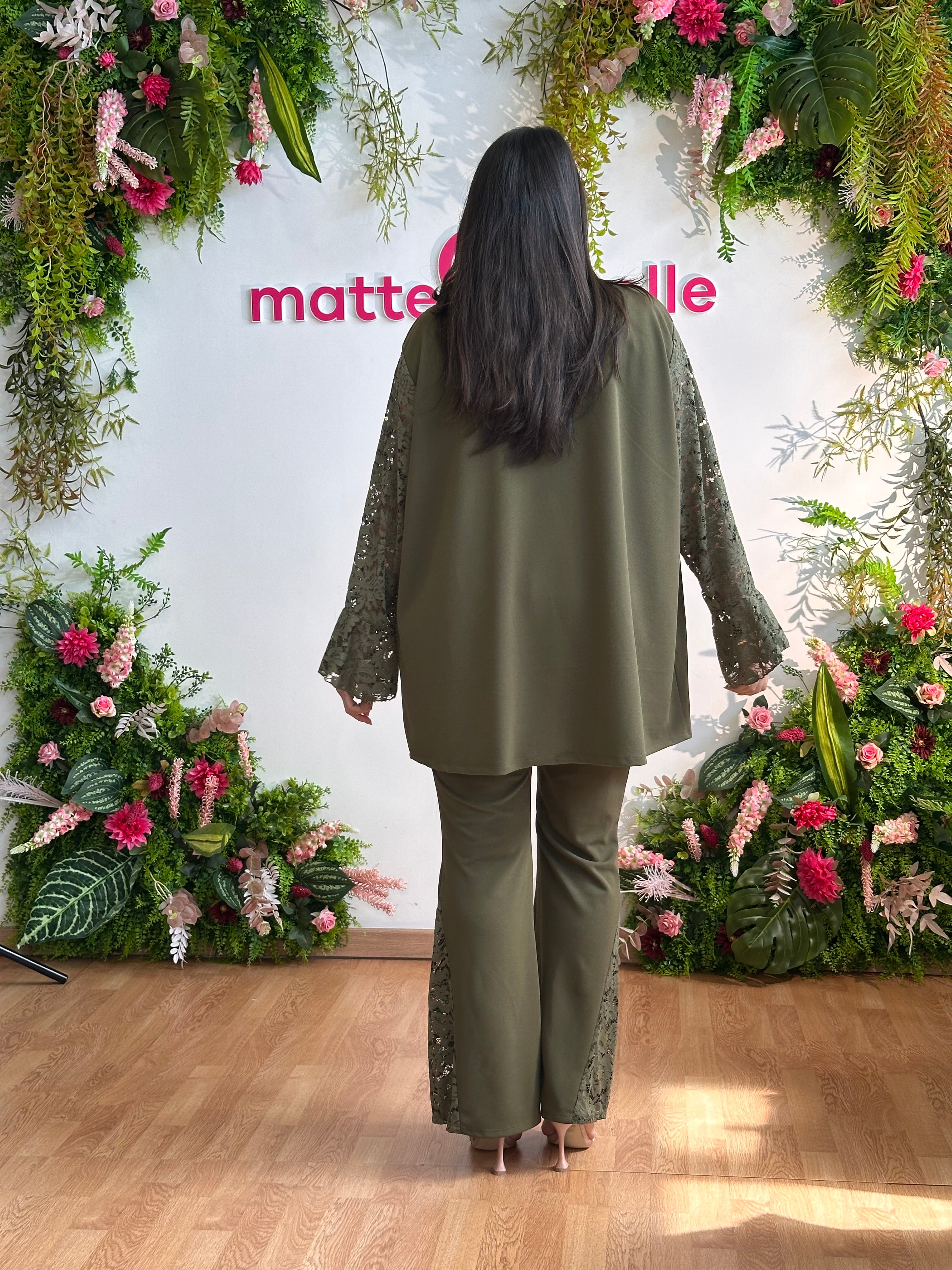 Tailleur Lady verde militare