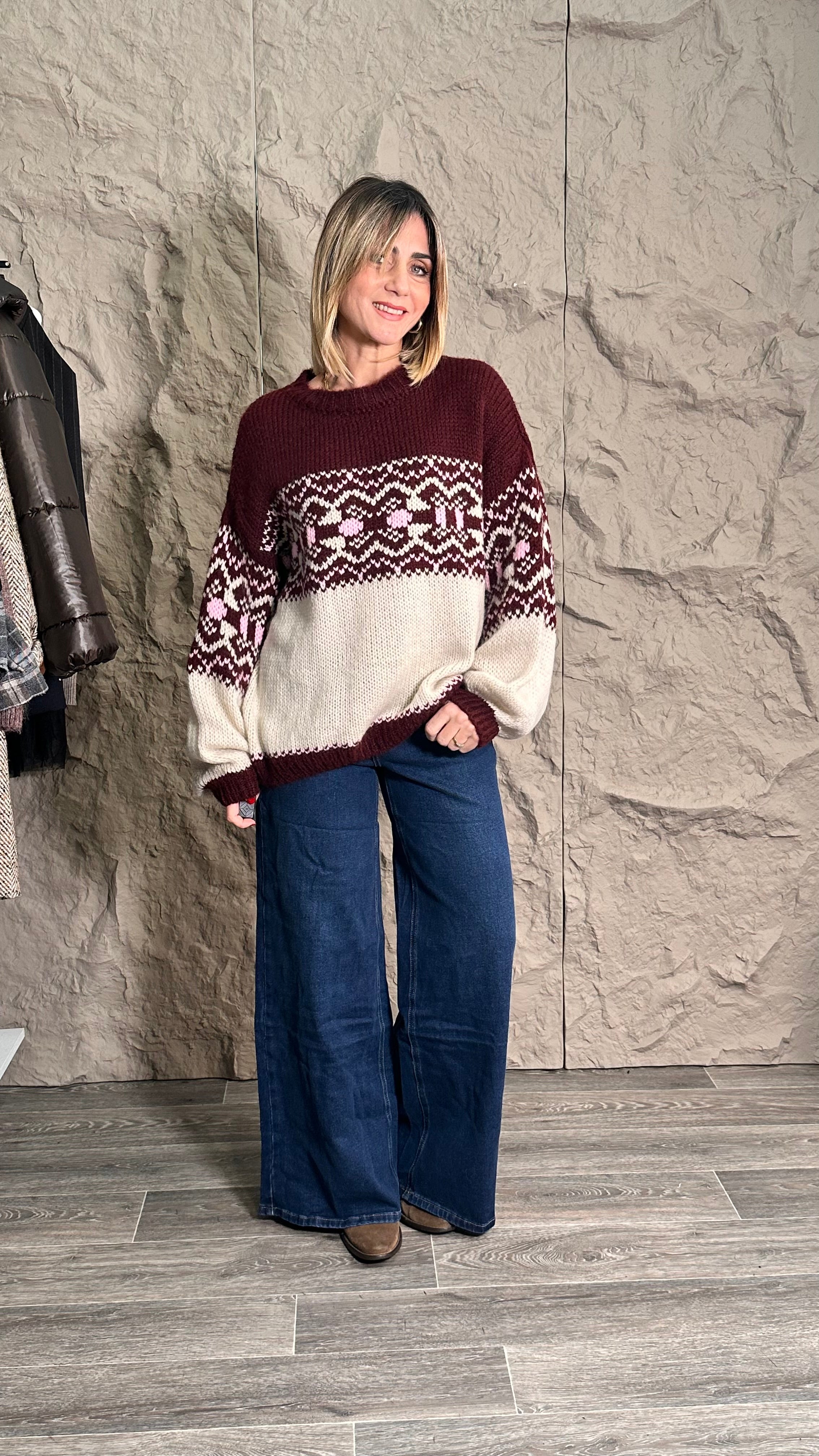 Maglione Artic Bordeaux