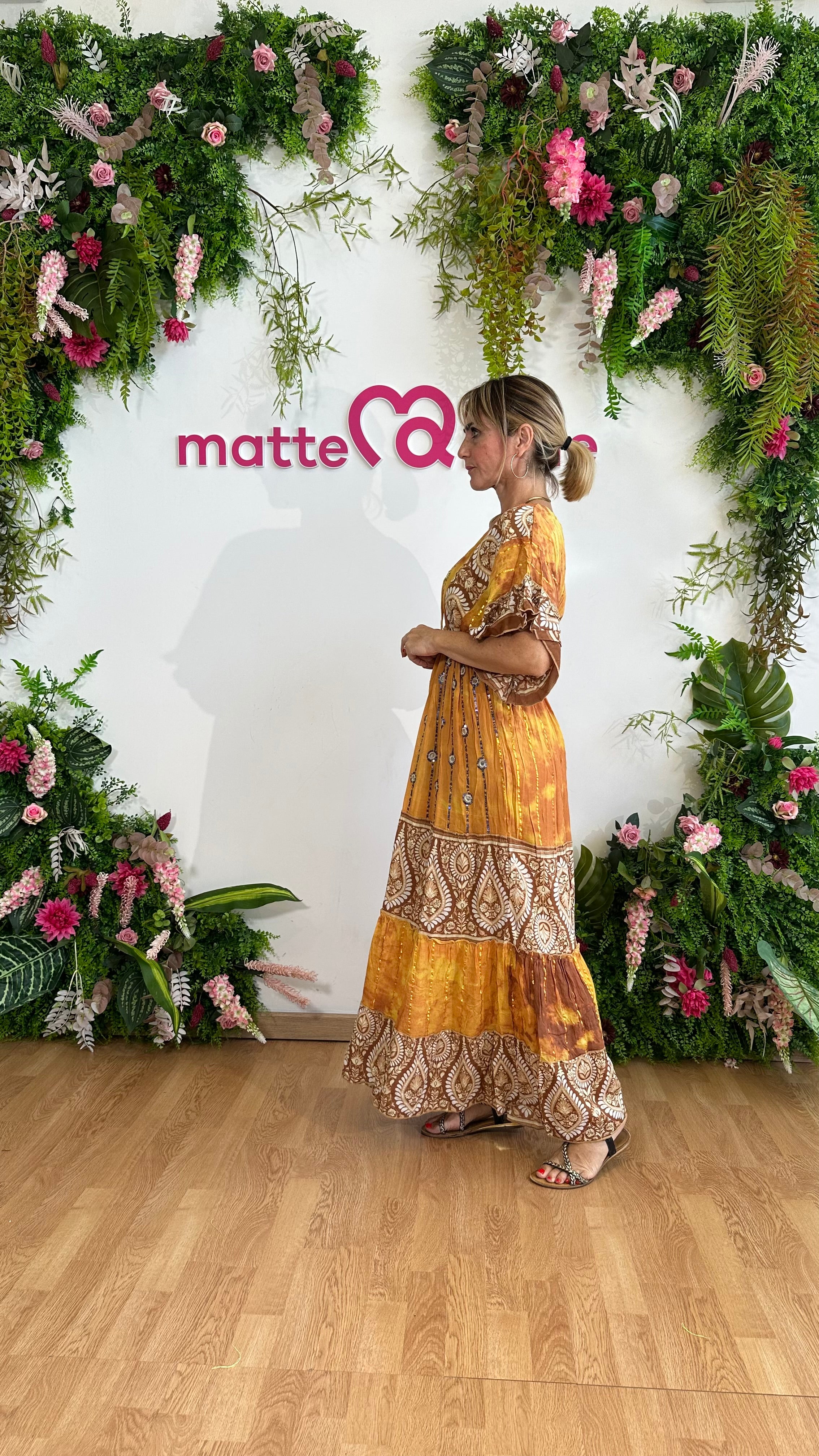 Caftano Boho giallo