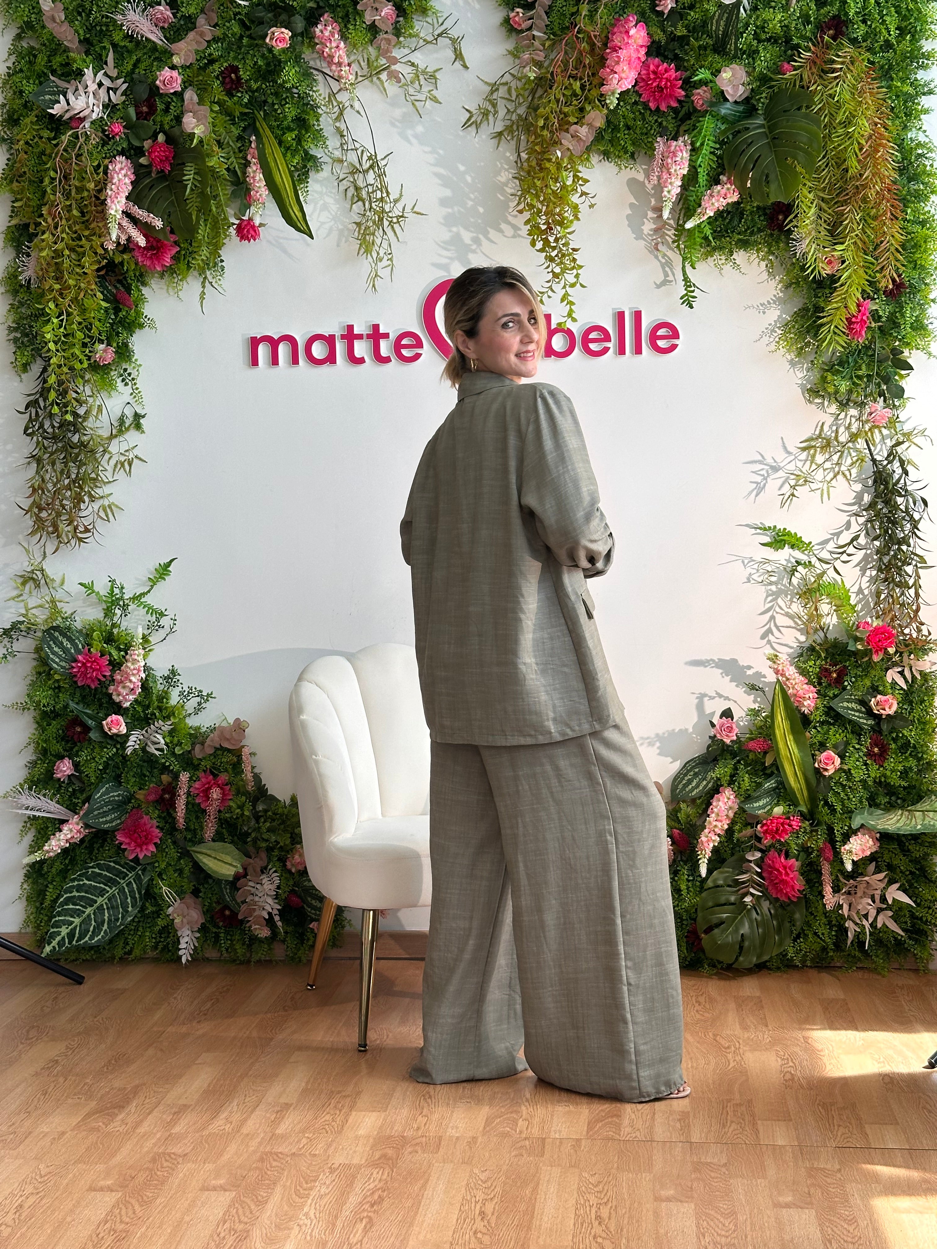 Tailleur Jazzy curvy Verde militare
