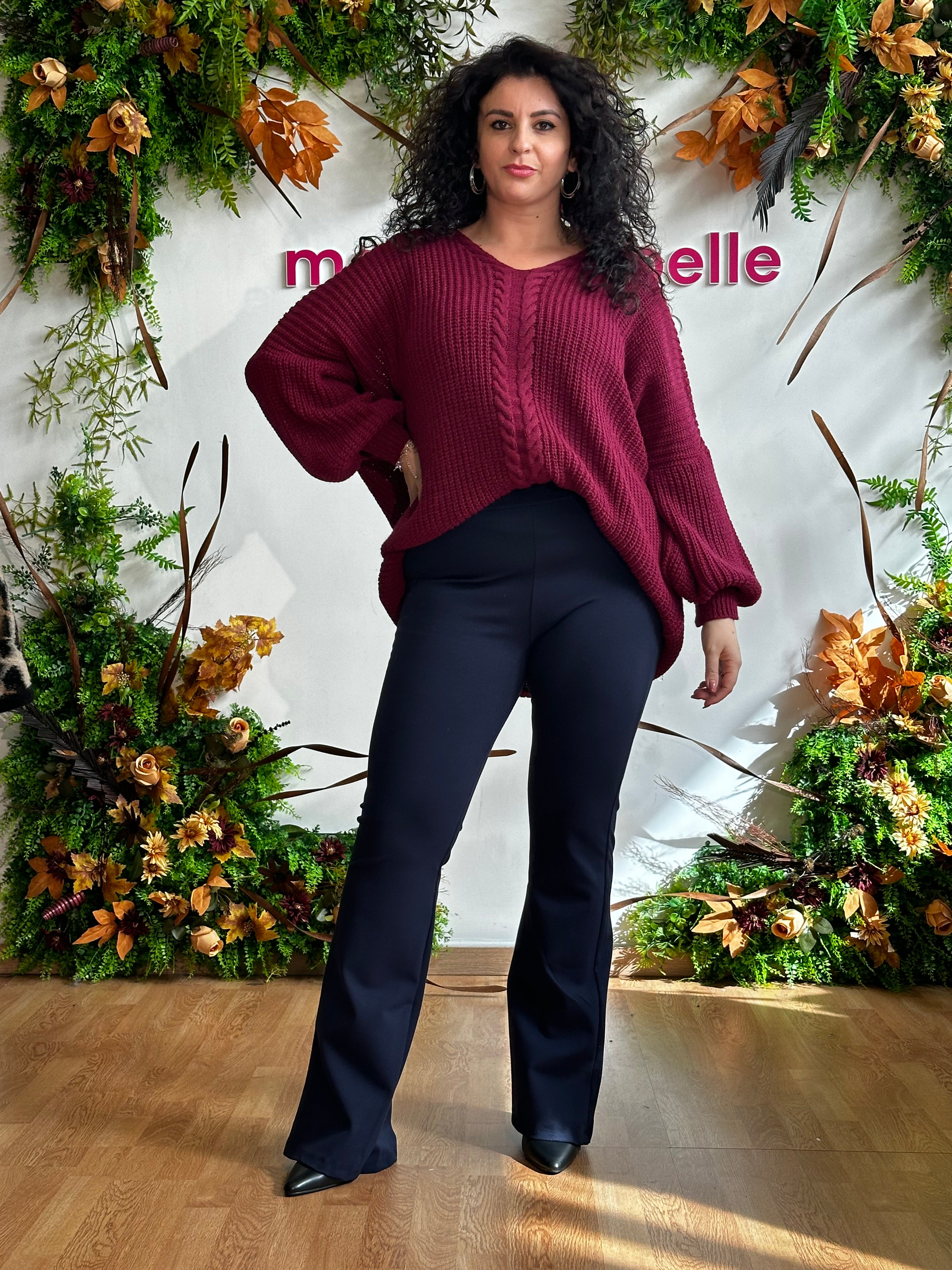 Leggings zampa curvy