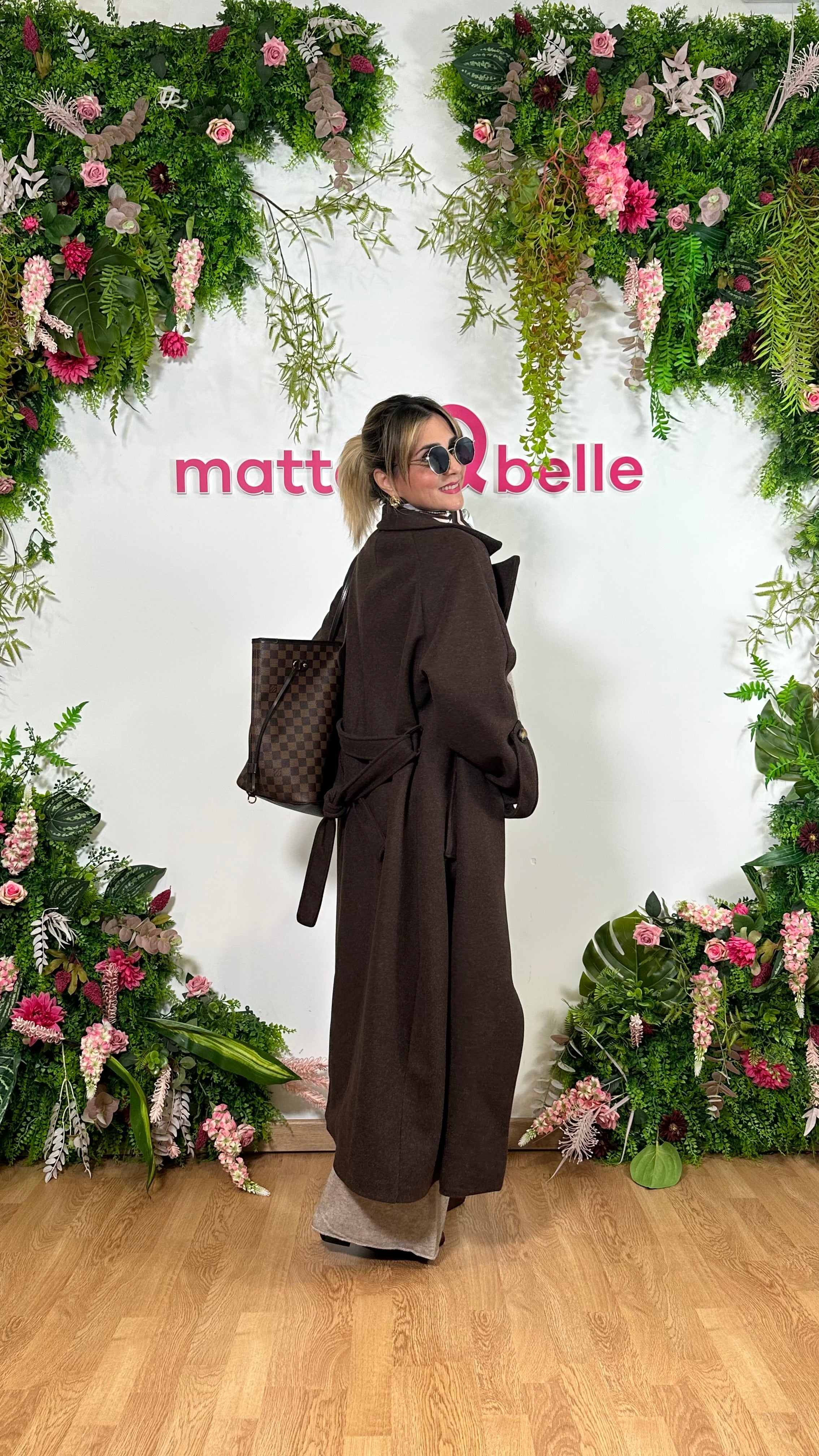 Cappotto lungo oversize marrone