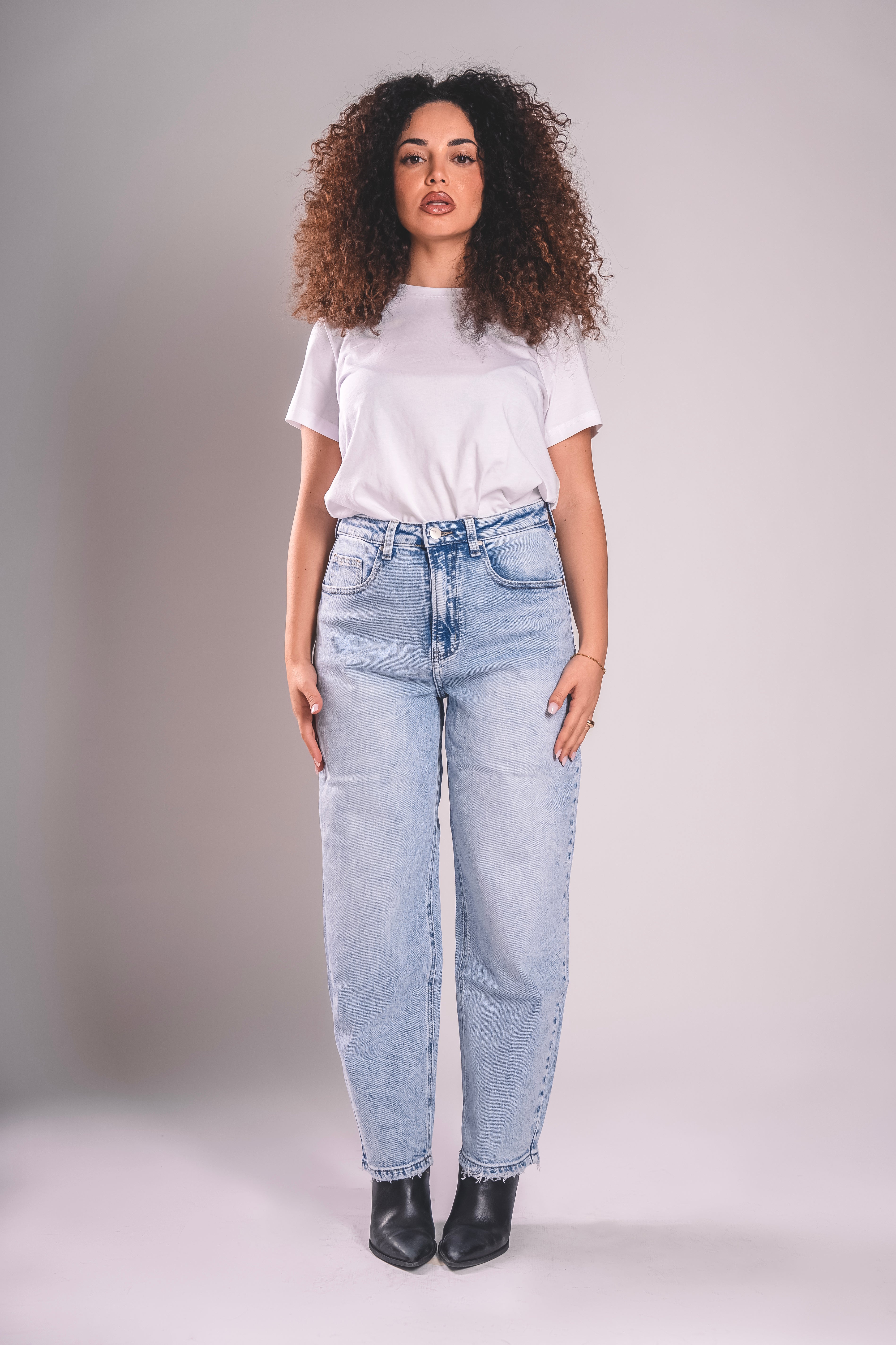 Barrel Fit Icon – Denim Chiaro