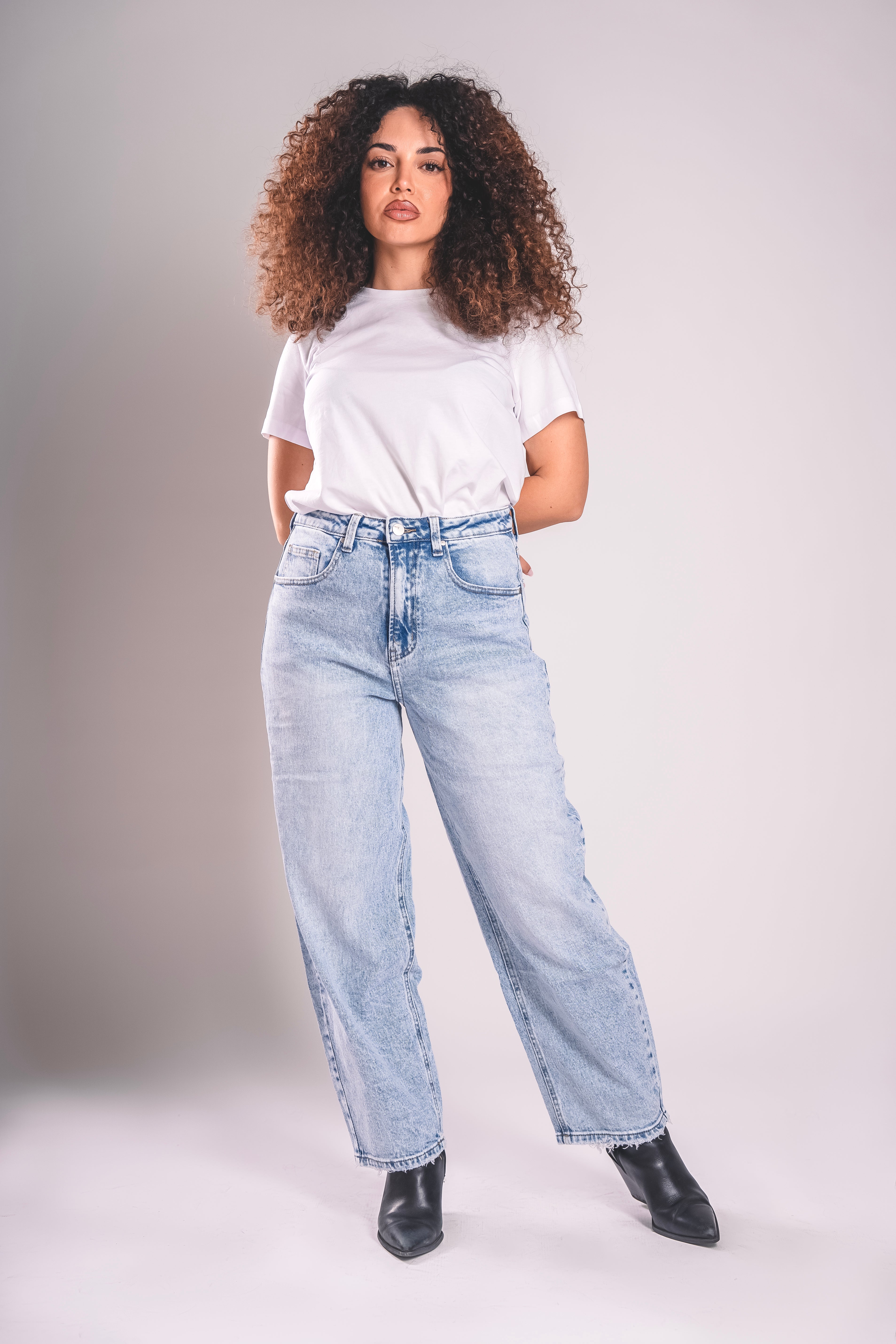 Barrel Fit Icon – Denim Chiaro