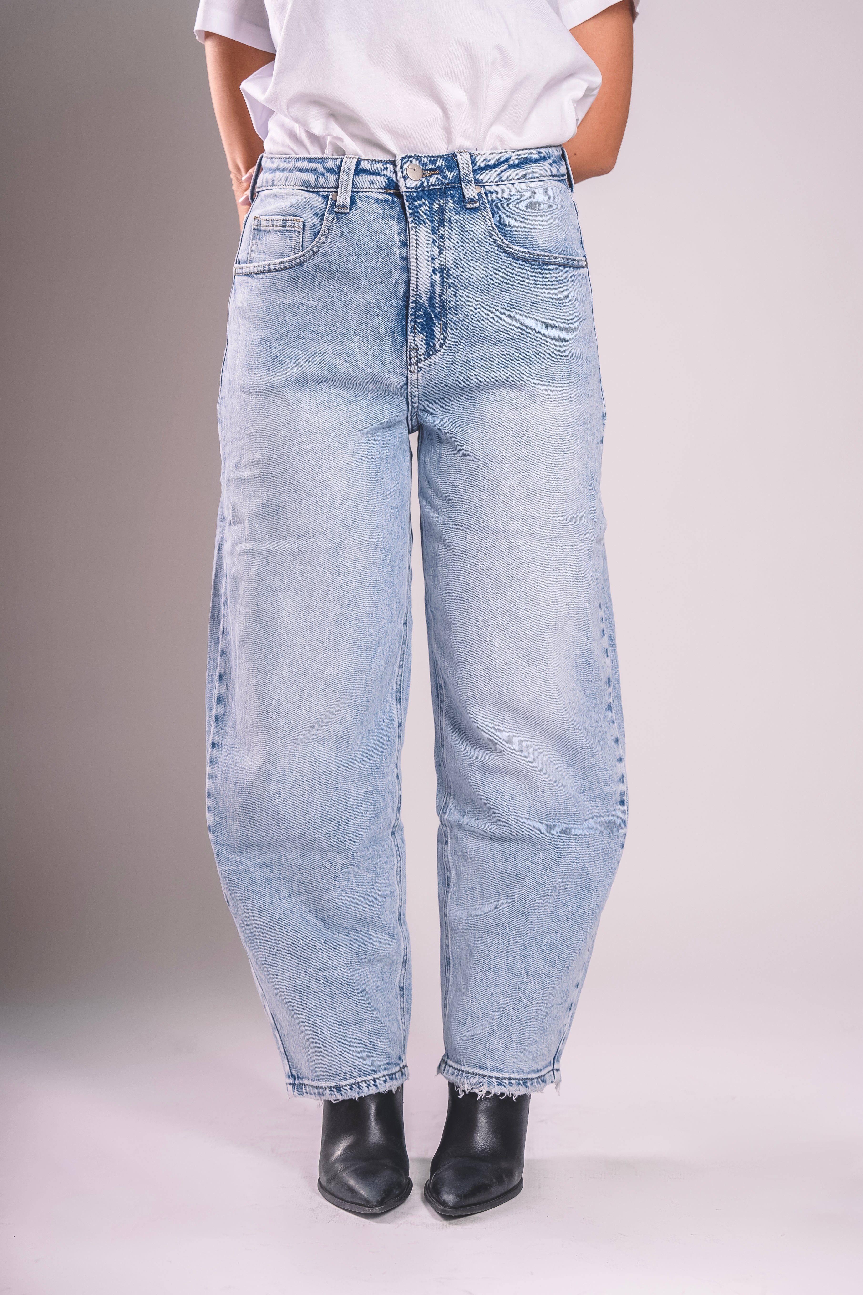 Barrel Fit Icon – Denim Chiaro