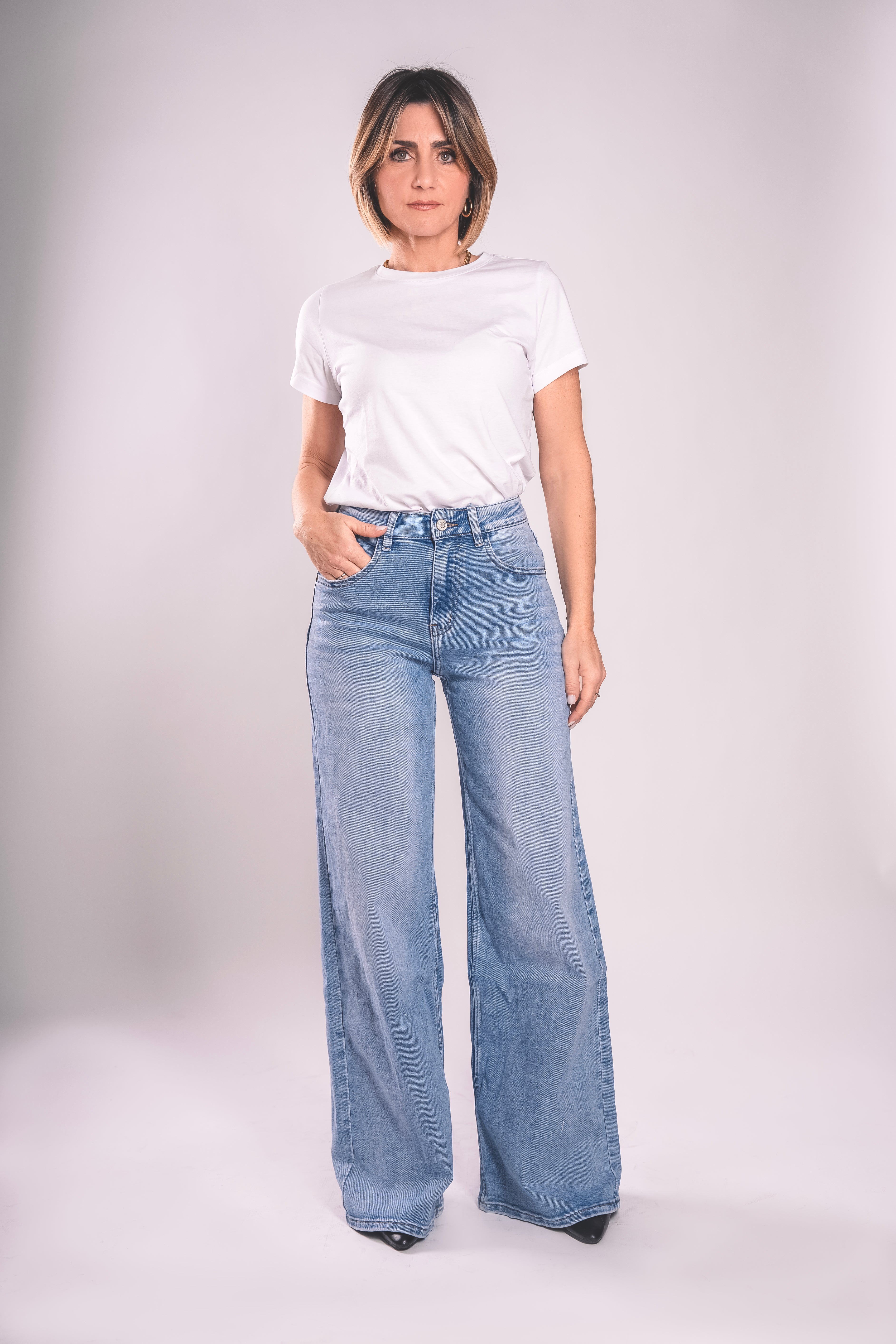 Palazzo Light – Denim Chiaro