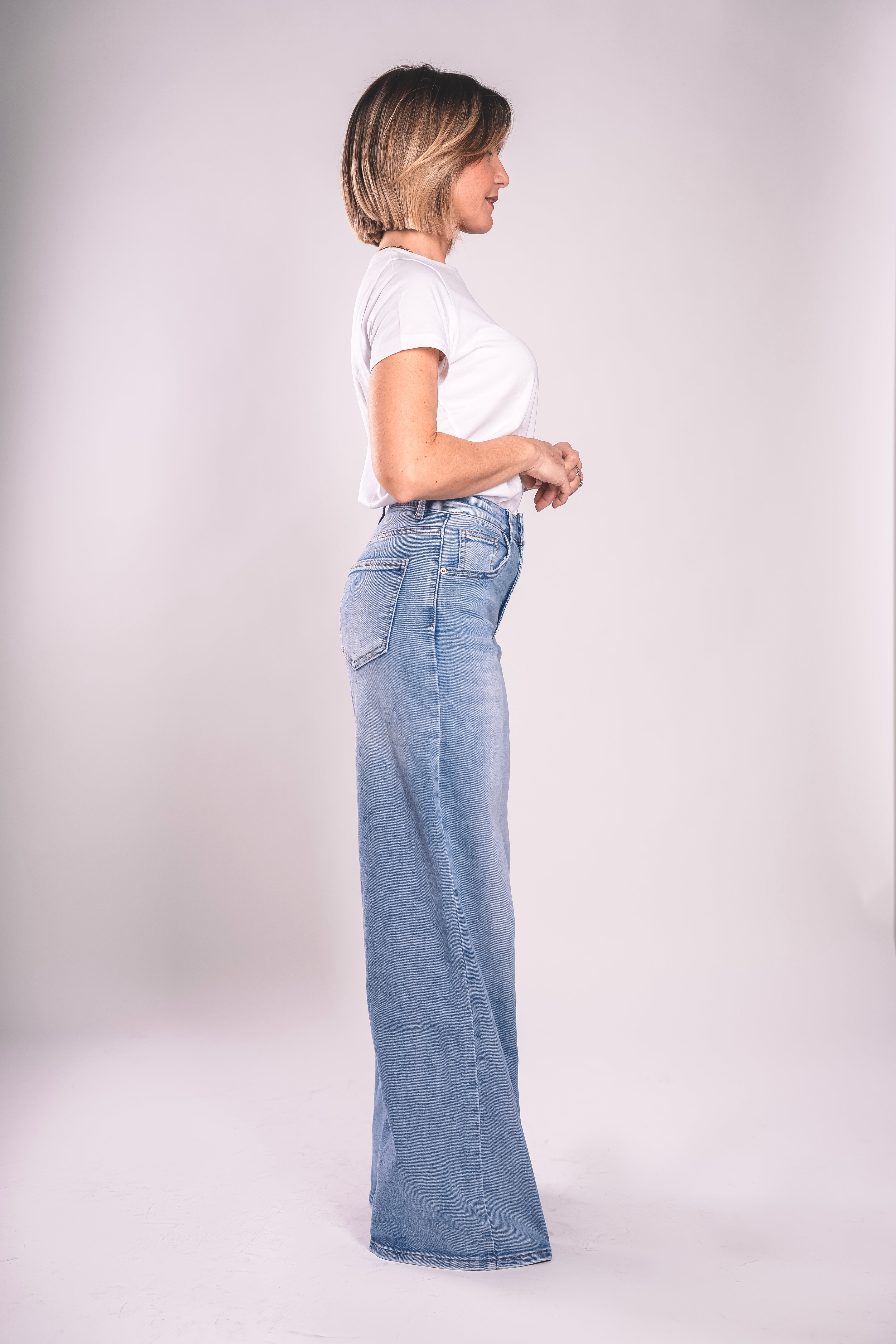 Palazzo Light – Denim Chiaro