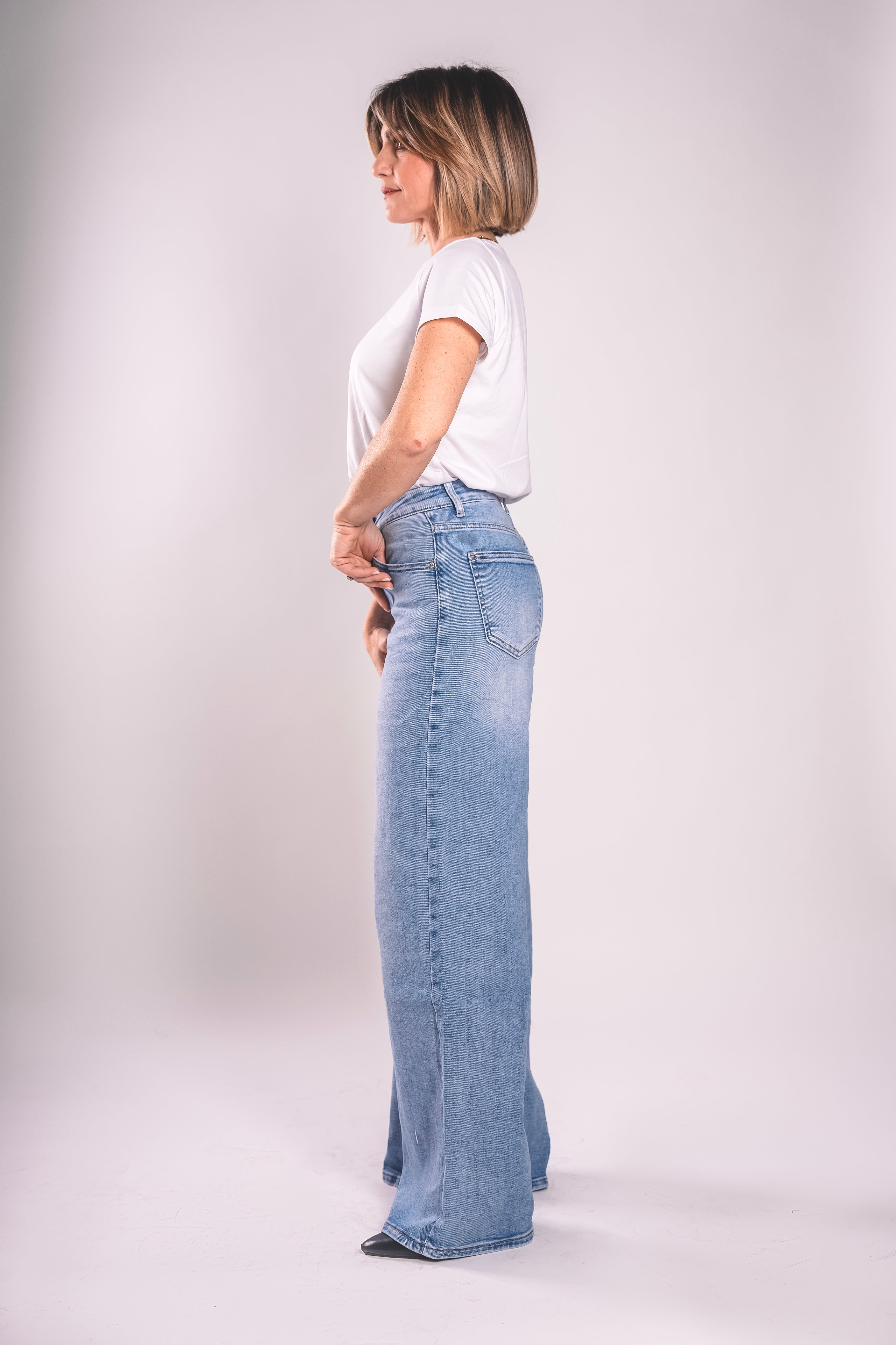 Palazzo Light – Denim Chiaro