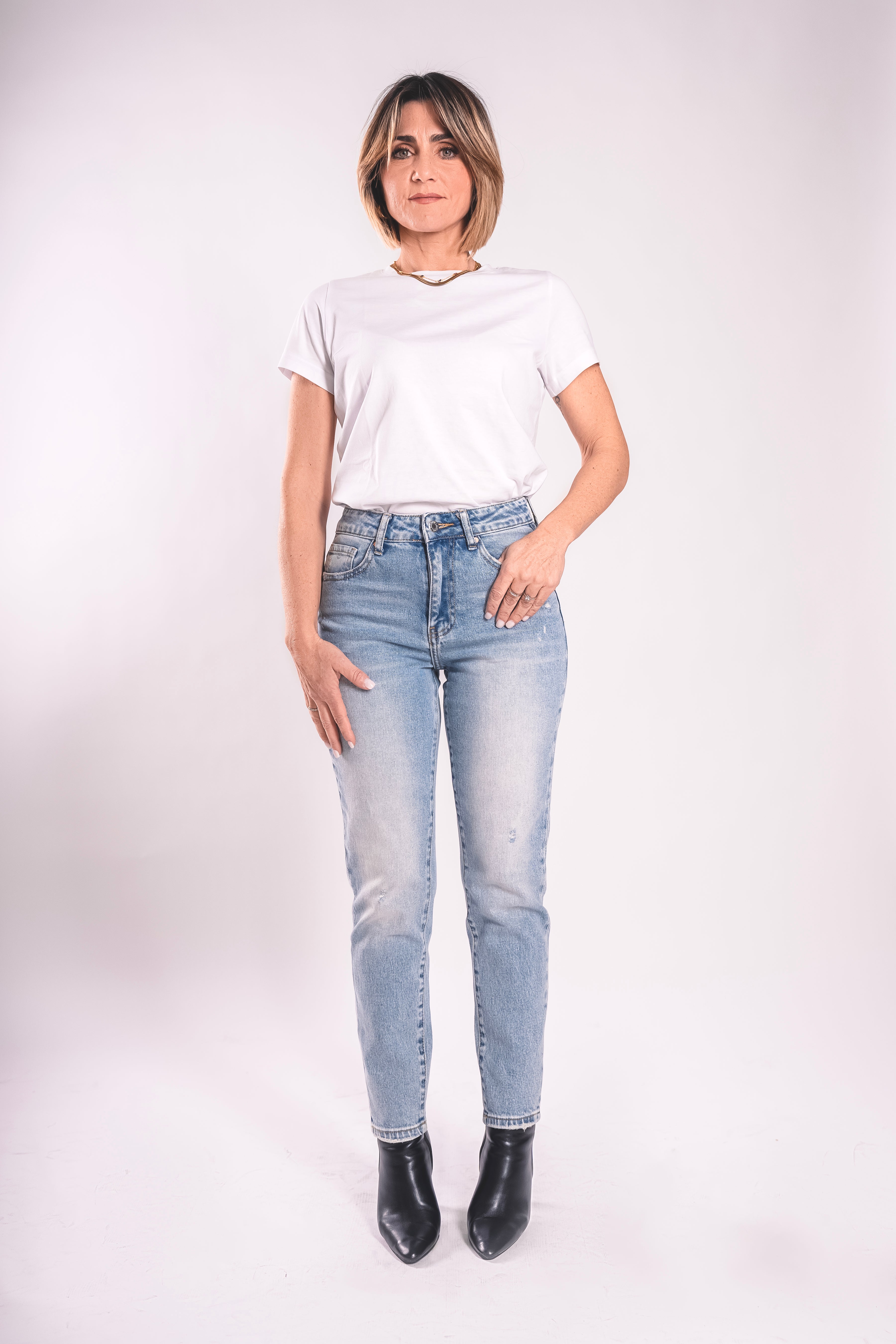 Mom Fit Vintage – Denim Chiaro