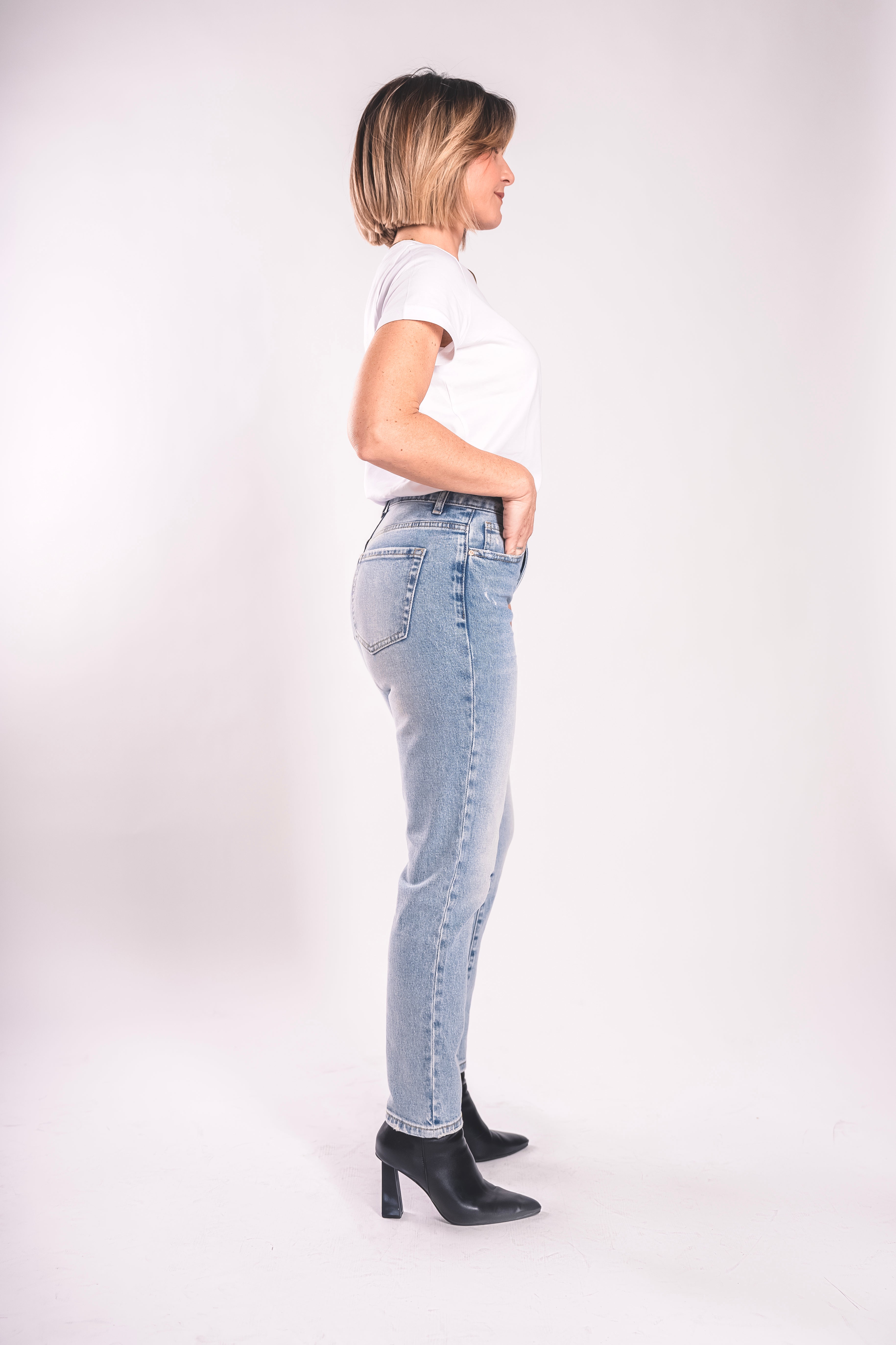 Mom Fit Vintage – Denim Chiaro