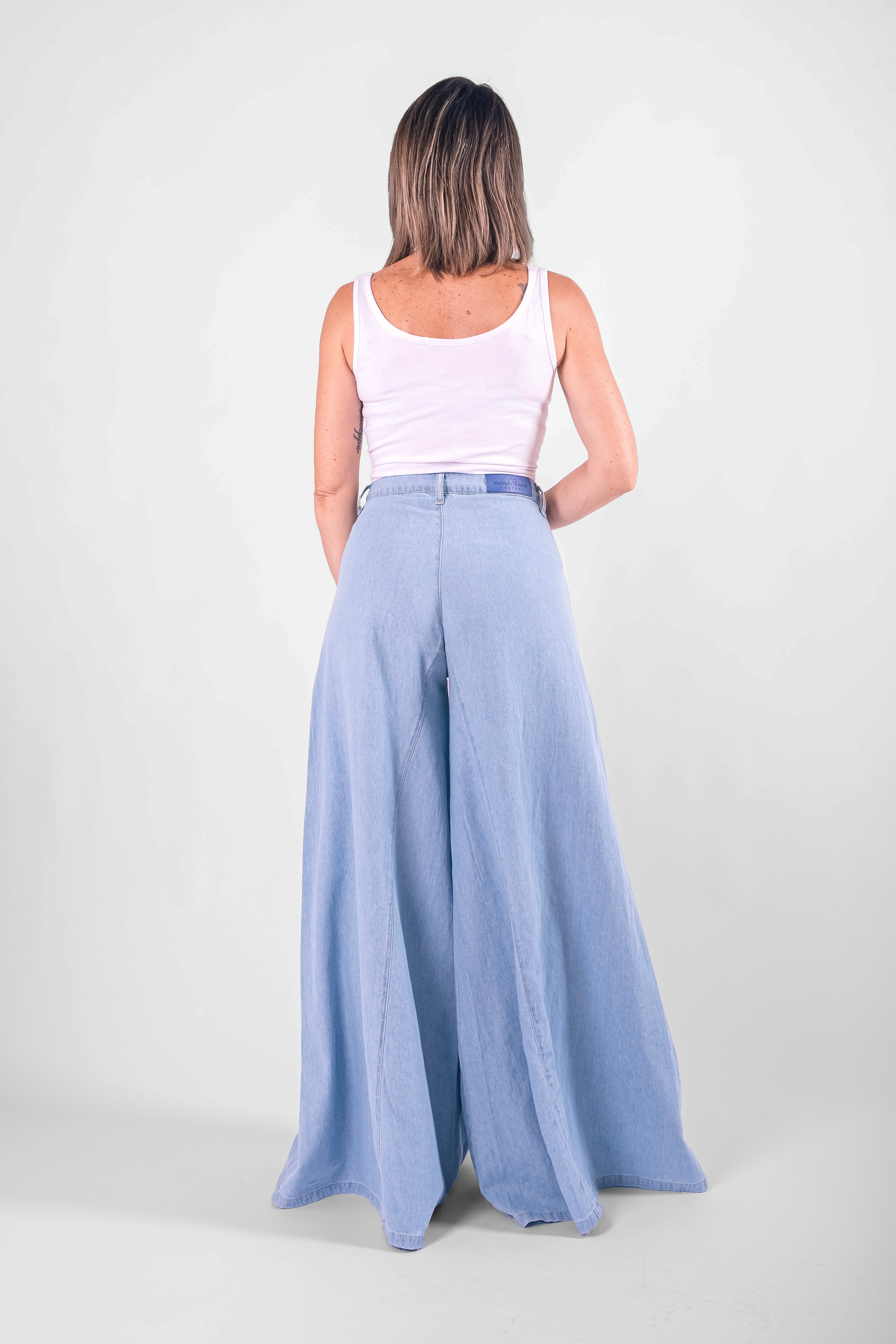 Jeans Ventaglio Couture Denim Chiaro