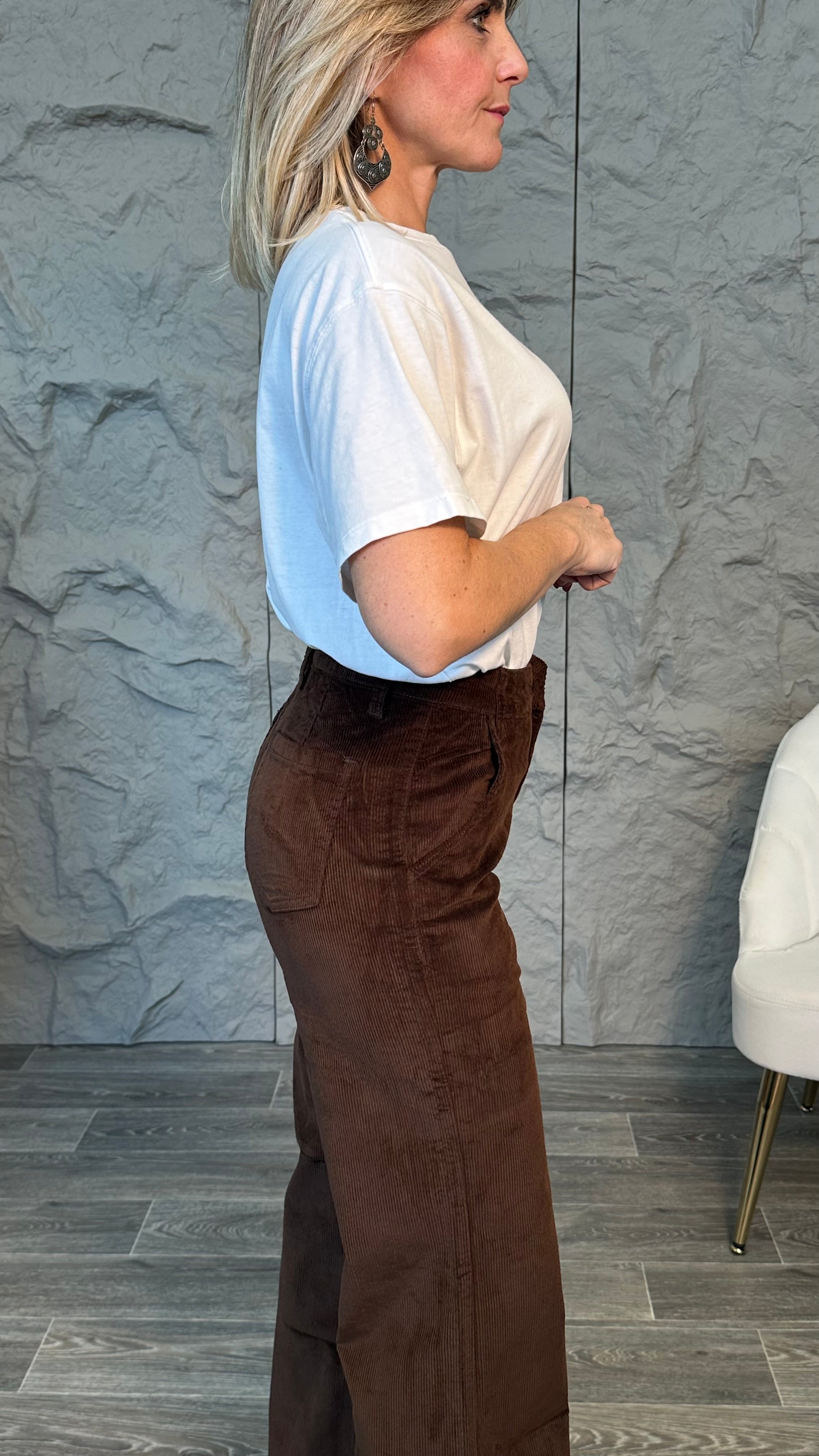 Jeans Palazzo a costine