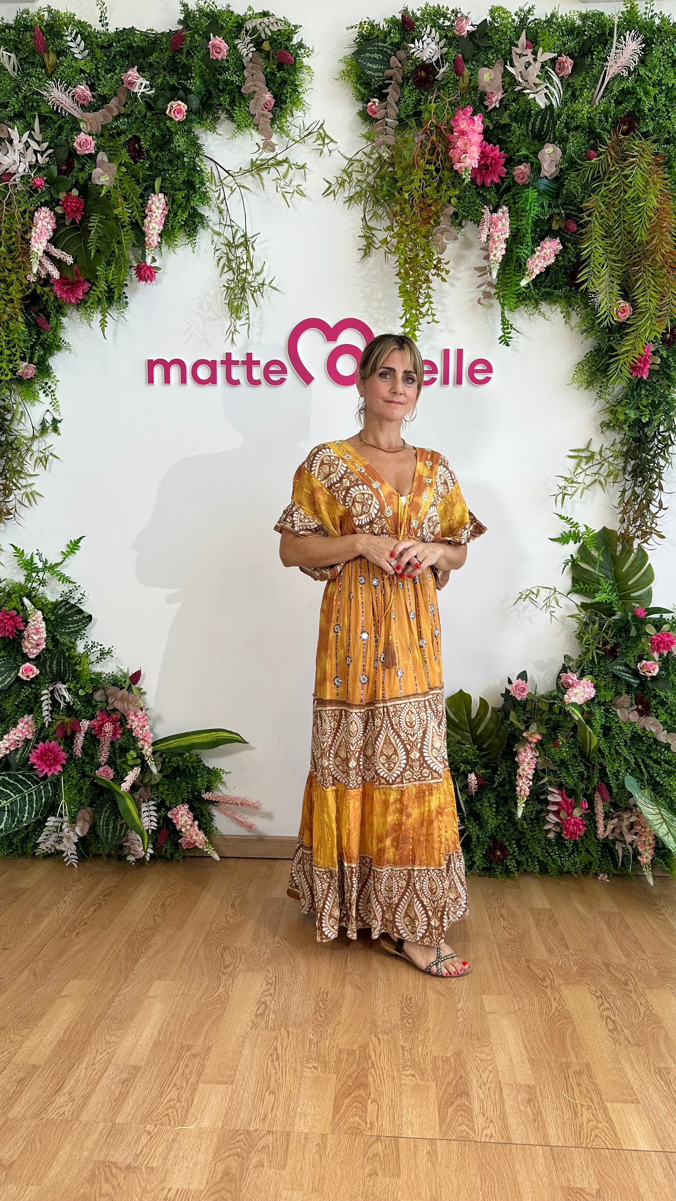 Caftano Boho giallo