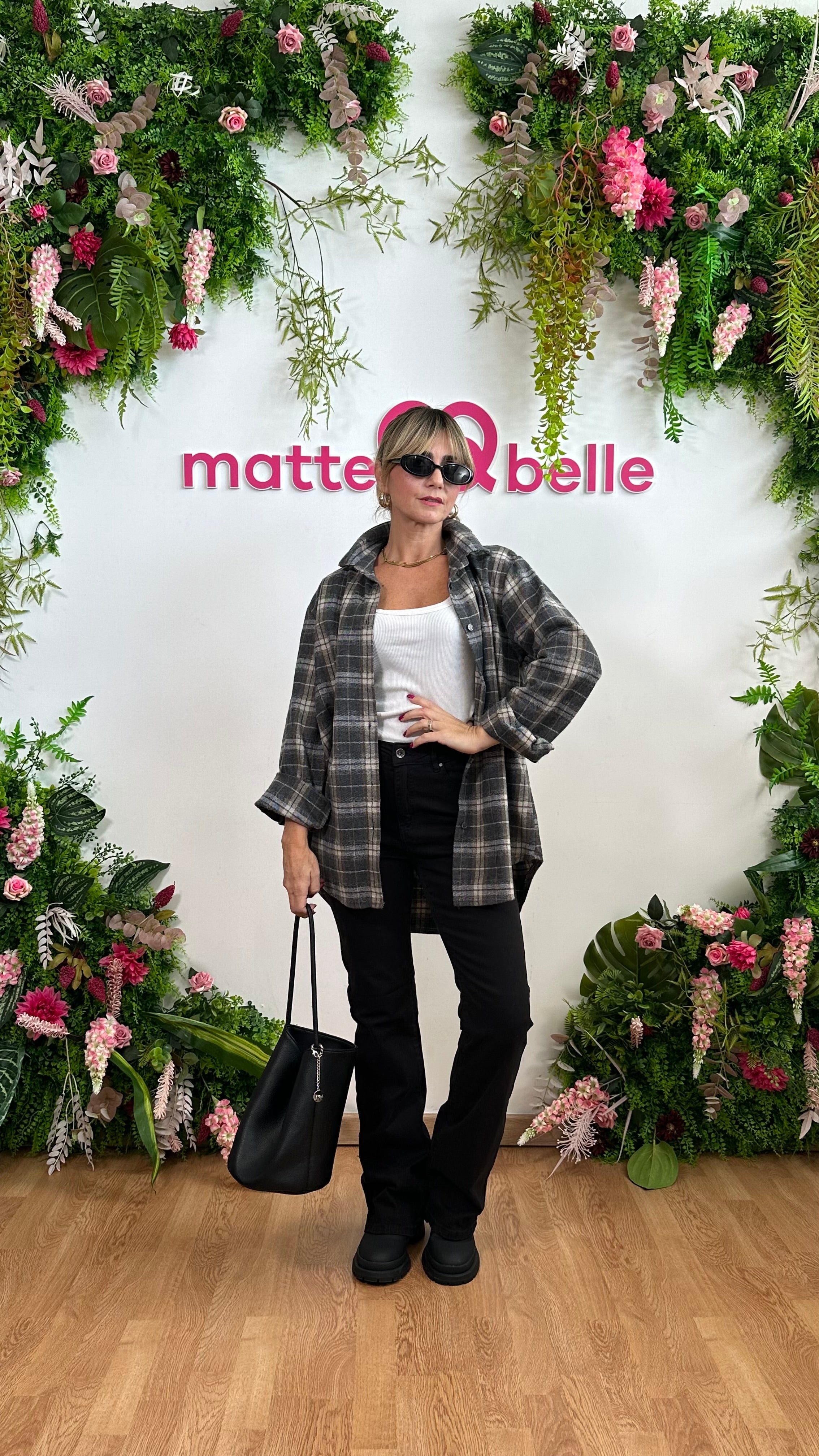 Camicia Check Forest grigio