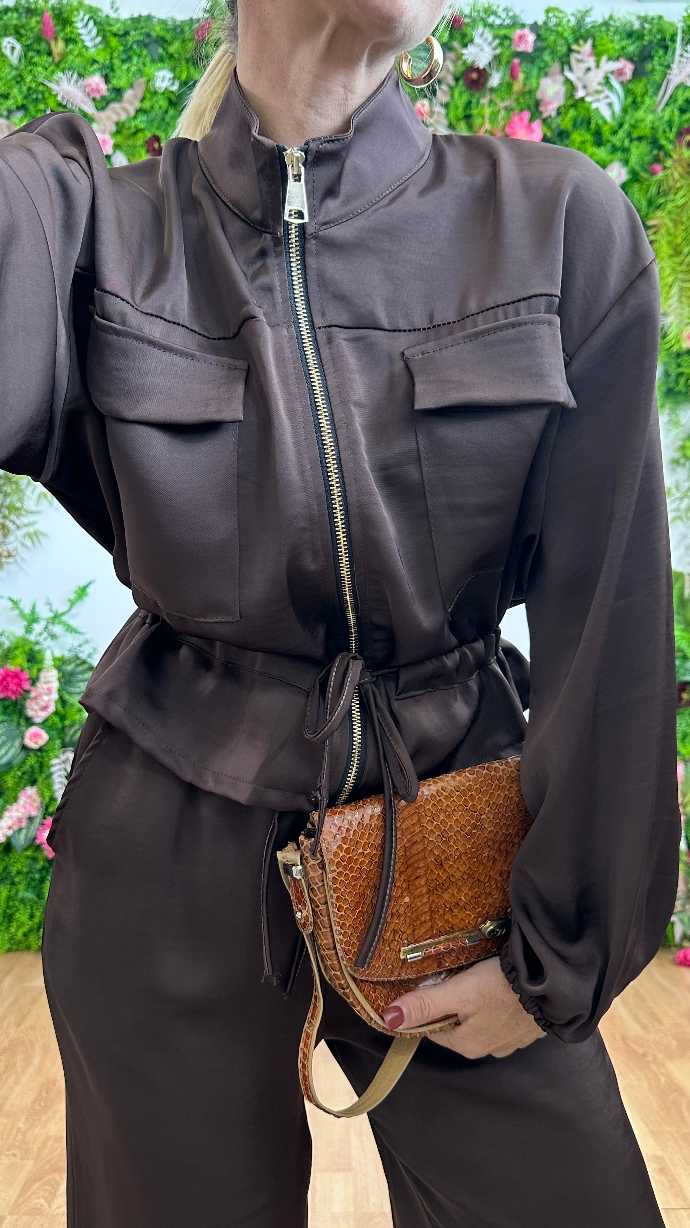 Coordinato Baggy marrone