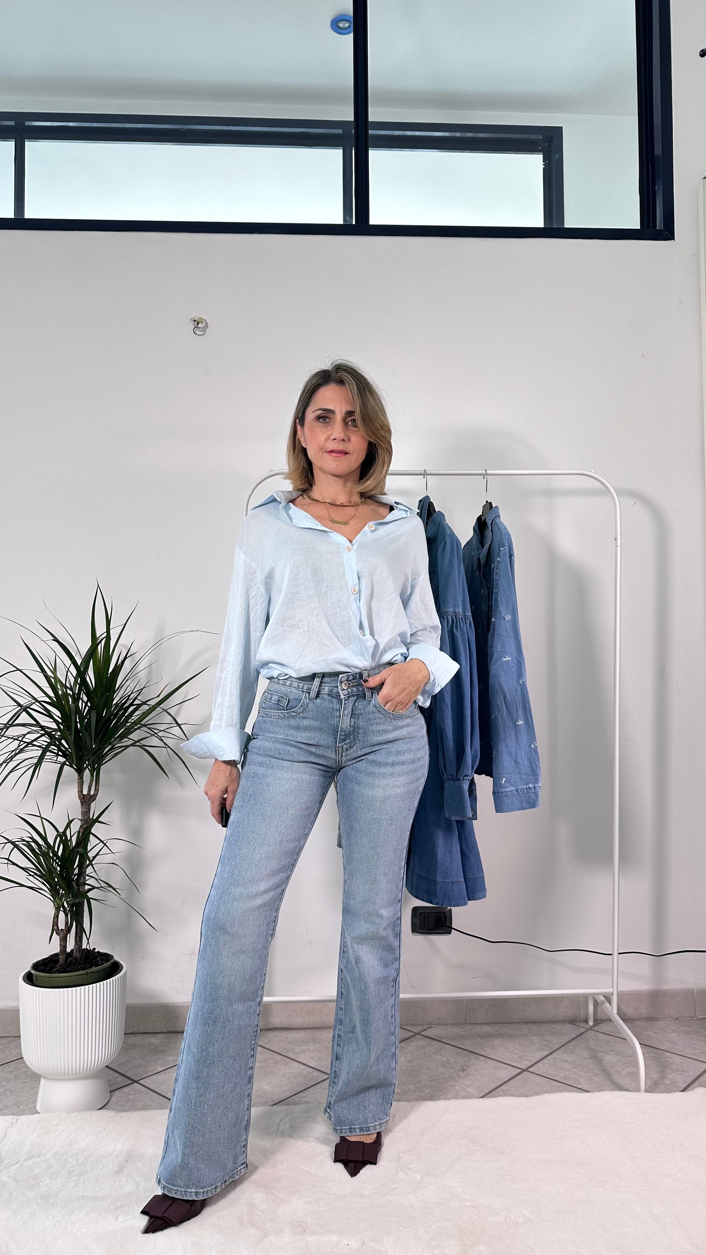 Jeans Flare strutturato