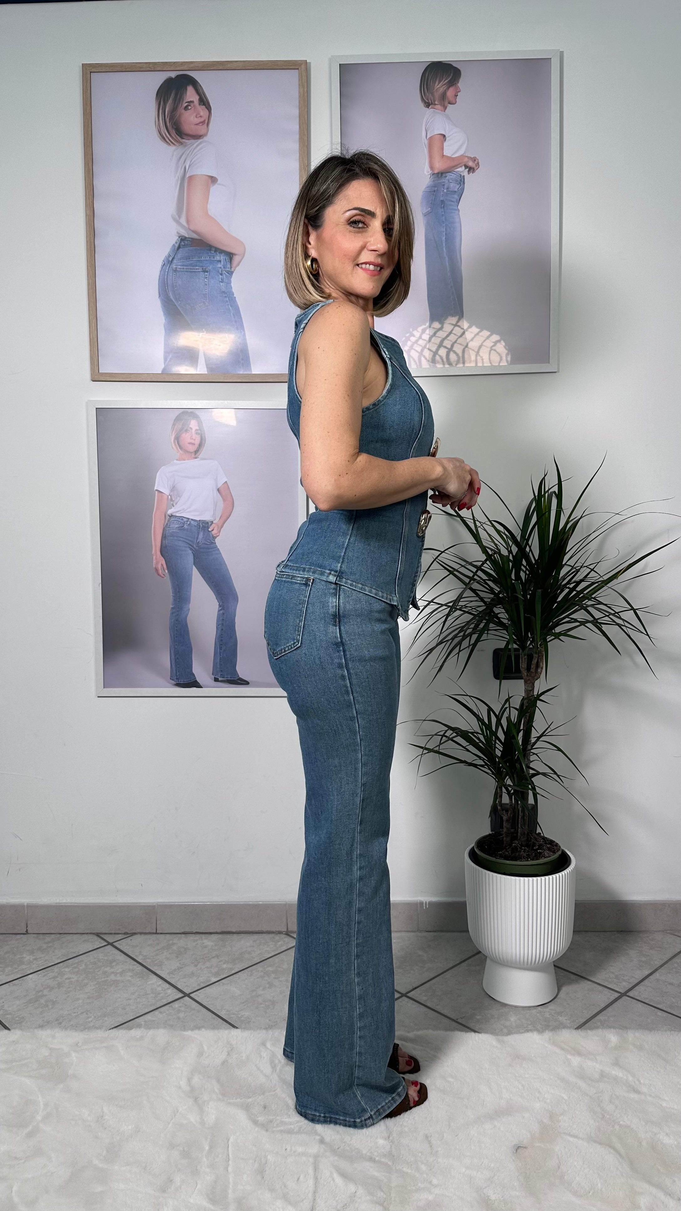 Coordinato Denim Sculpt Chic
