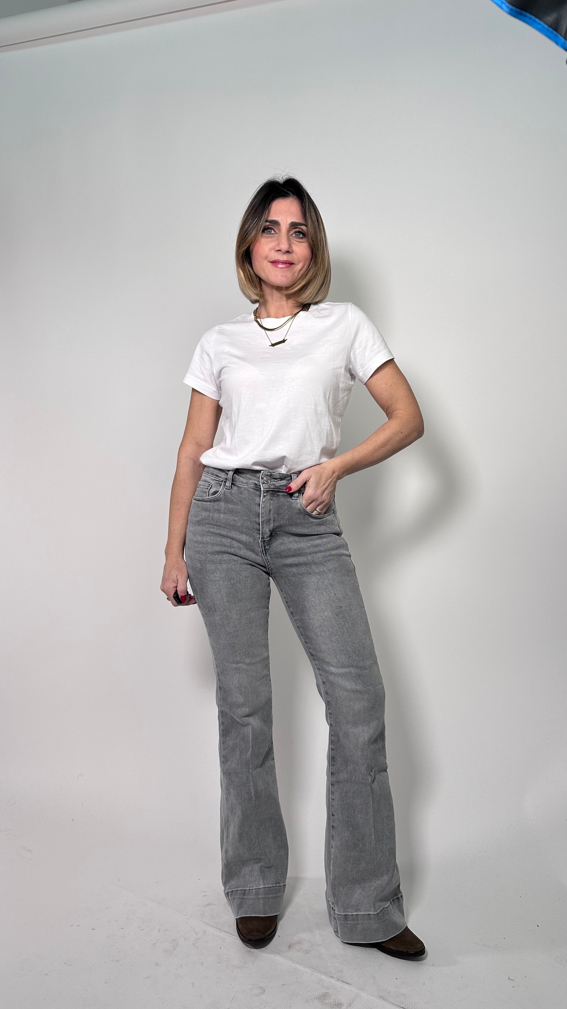 Jeans Angel -5 kg grigio