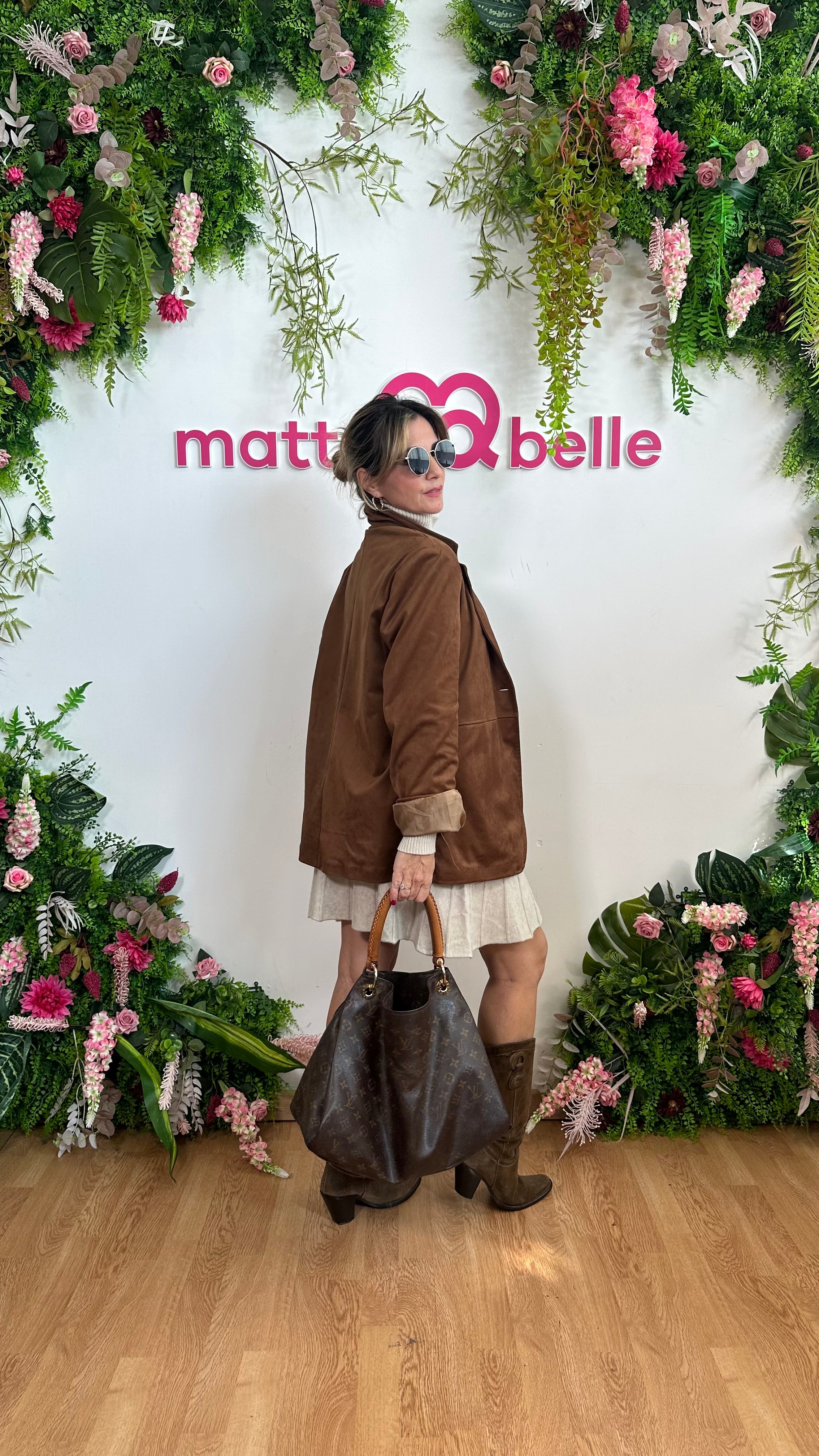 Coordinato in maglia Stefany panna