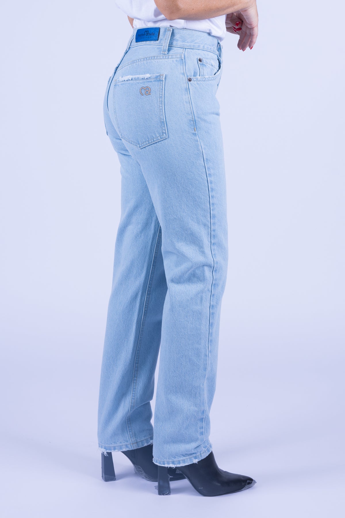 JEANS ICON STRAIGHT COUTURE DENIM CHIARO