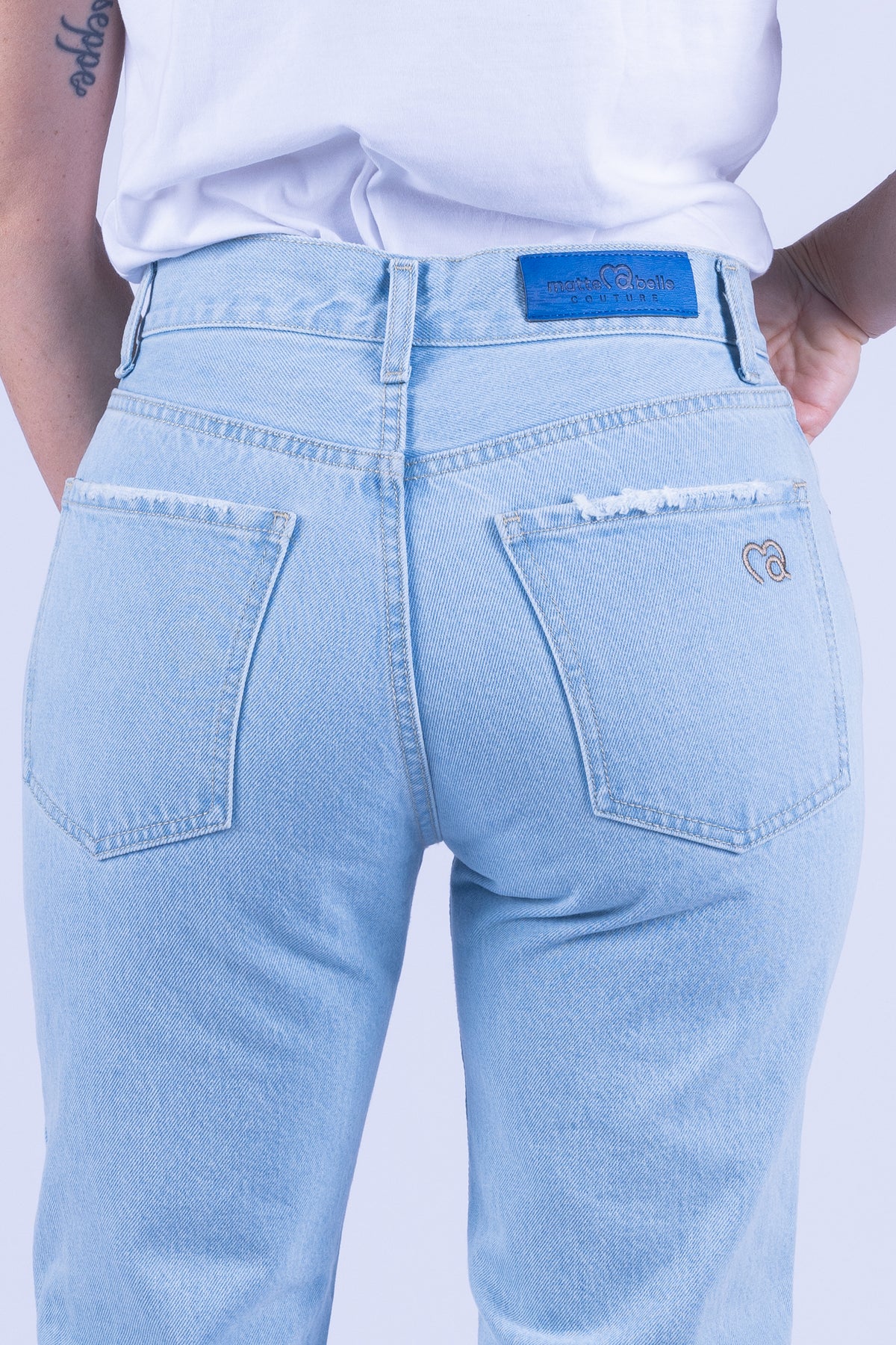 JEANS ICON STRAIGHT COUTURE DENIM CHIARO