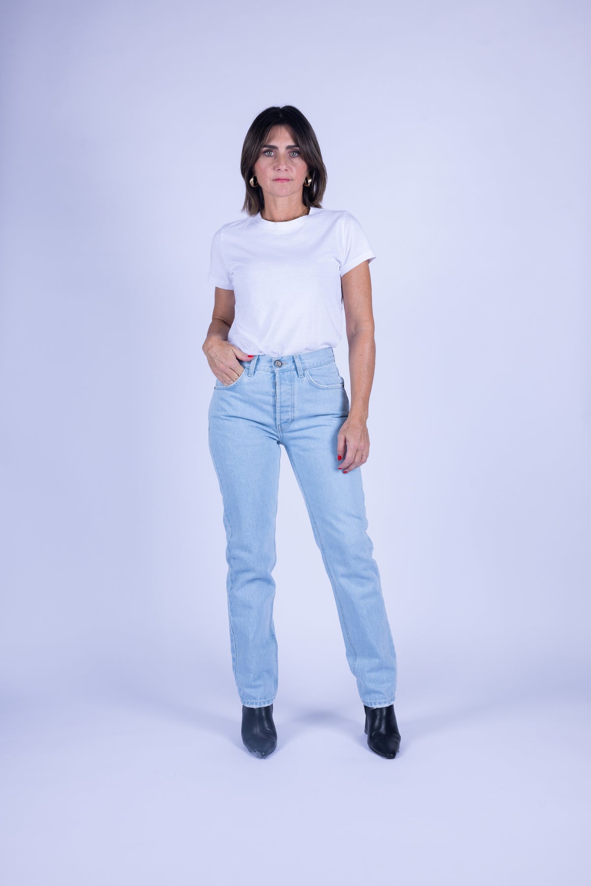 JEANS ICON STRAIGHT COUTURE DENIM CHIARO
