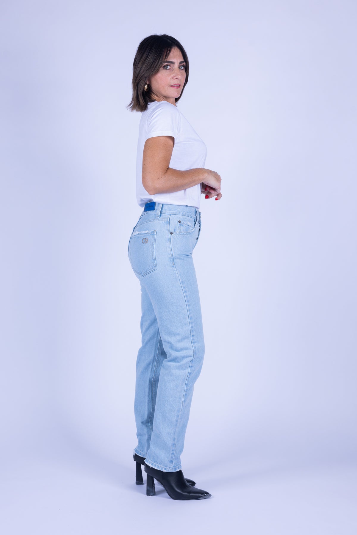 JEANS ICON STRAIGHT COUTURE DENIM CHIARO