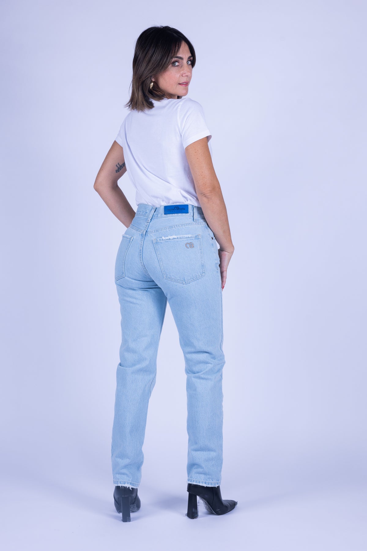 JEANS ICON STRAIGHT COUTURE DENIM CHIARO