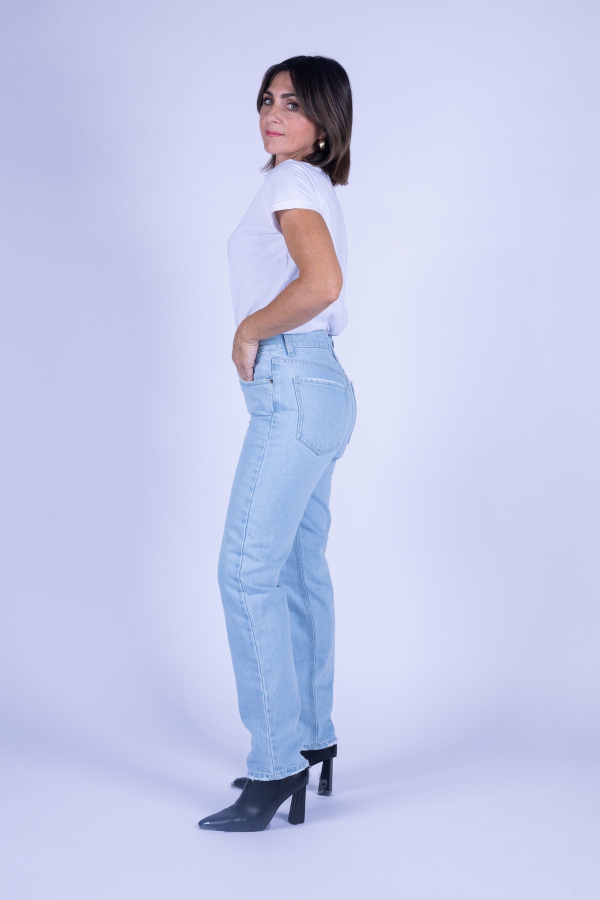 JEANS ICON STRAIGHT COUTURE DENIM CHIARO